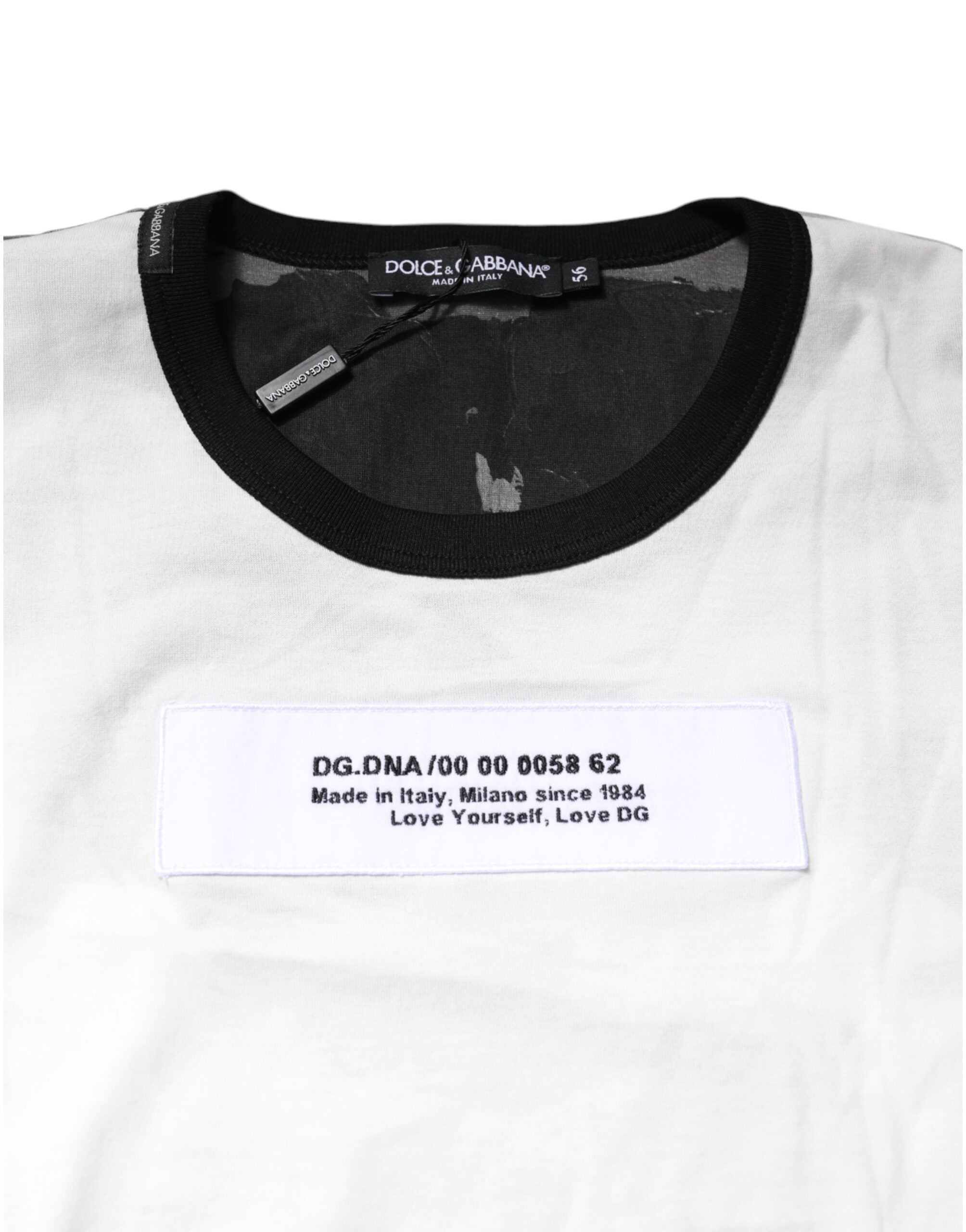 Dolce & Gabbana Multicolor Camouflage Crew Neck Men's T-shirt