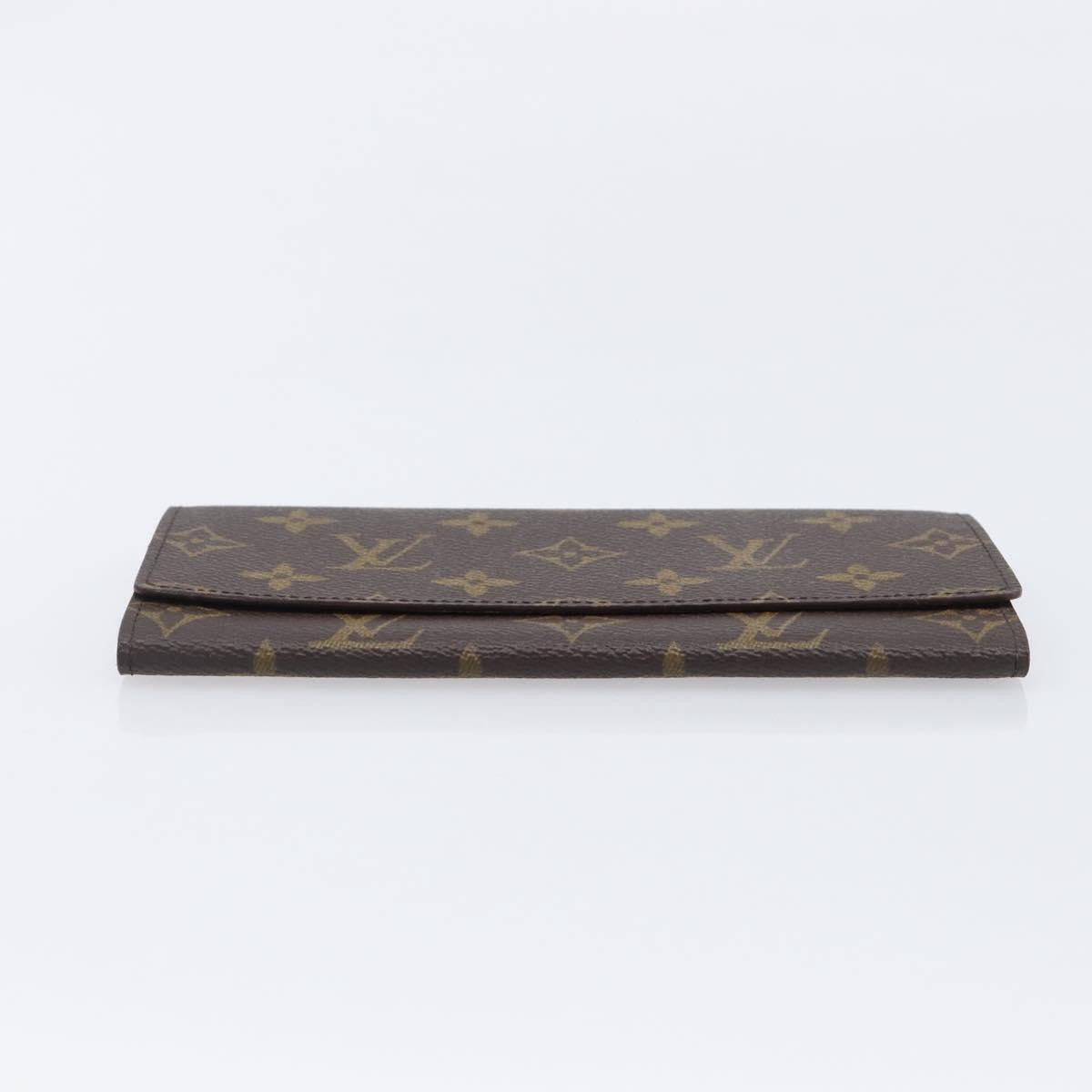 Louis Vuitton Long Macassar Monogram Canvas Brown Canvas Wallets Accessory (Pre-Owned)