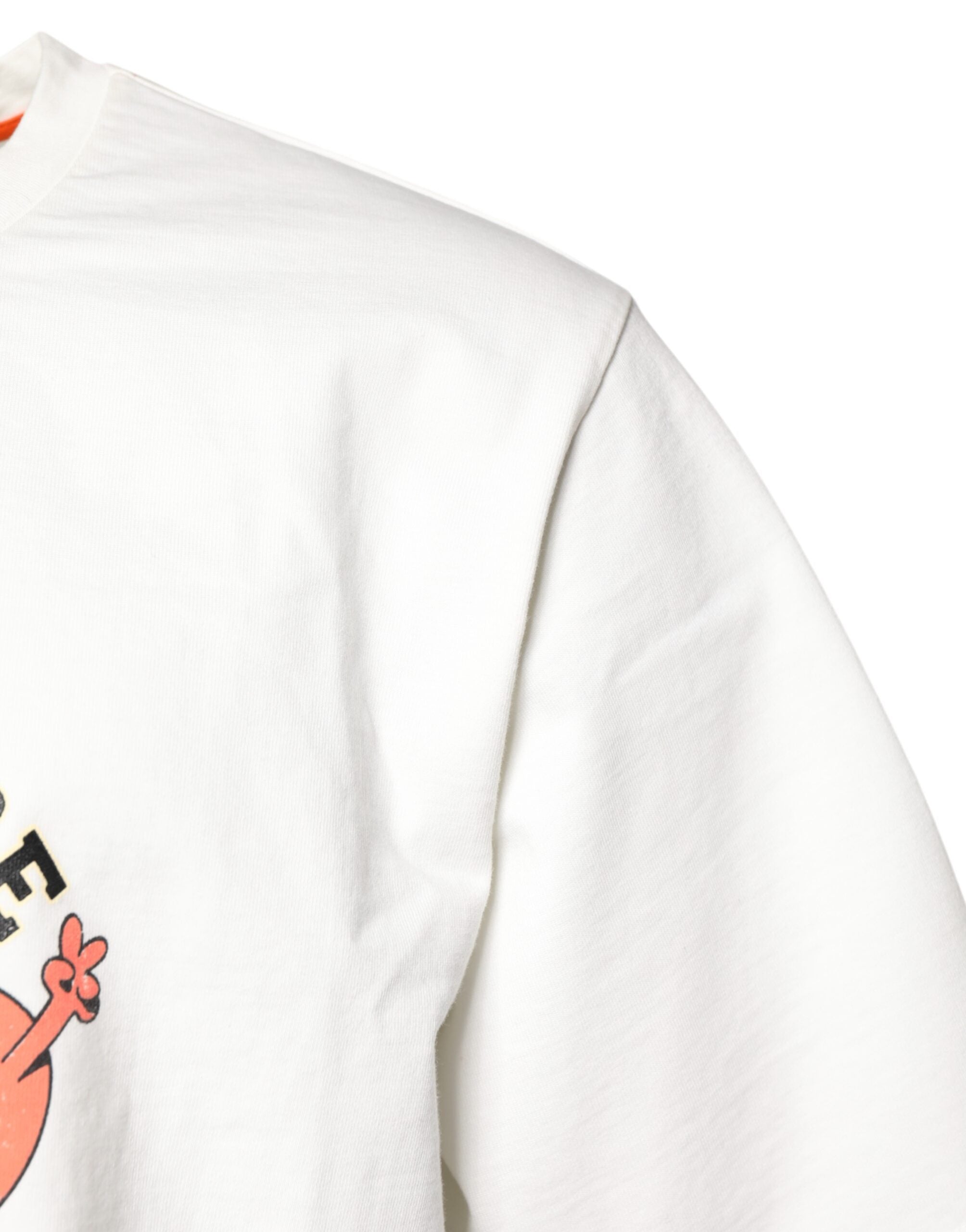 Dolce & Gabbana White LOVE & PEACE Print Crew Neck Men's T-shirt