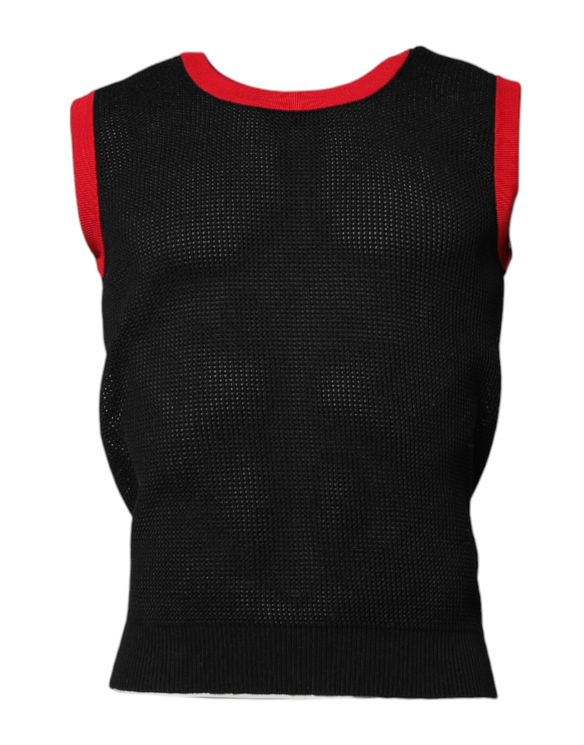 Dolce & Gabbana Black Cotton Slim Fit Round Neck Men's T-shirt
