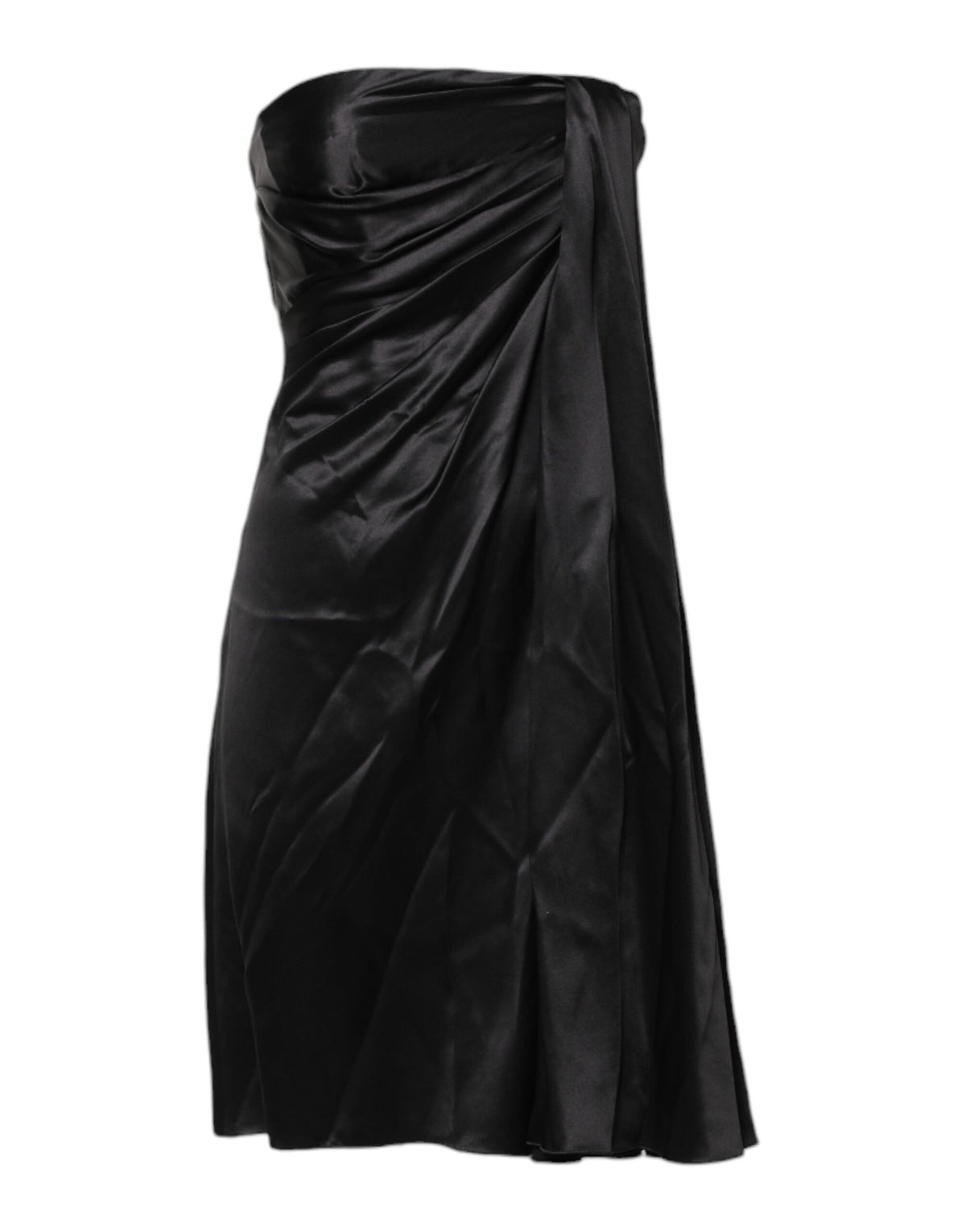 Dolce & Gabbana Black Strapless Sheath A-line Mini Women's Dress