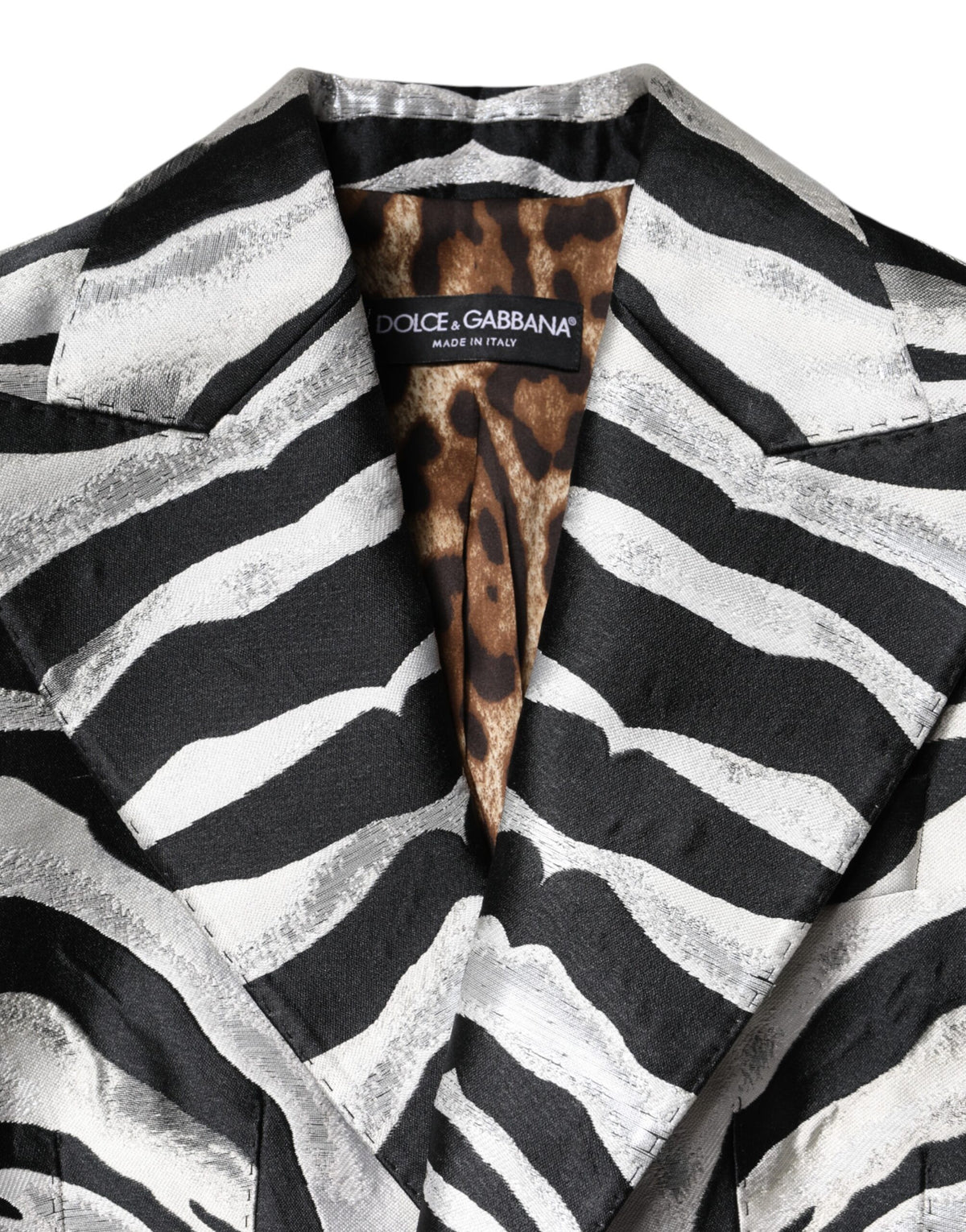 Dolce & Gabbana Black Silver Polyester Women Blazer Women's Jacket