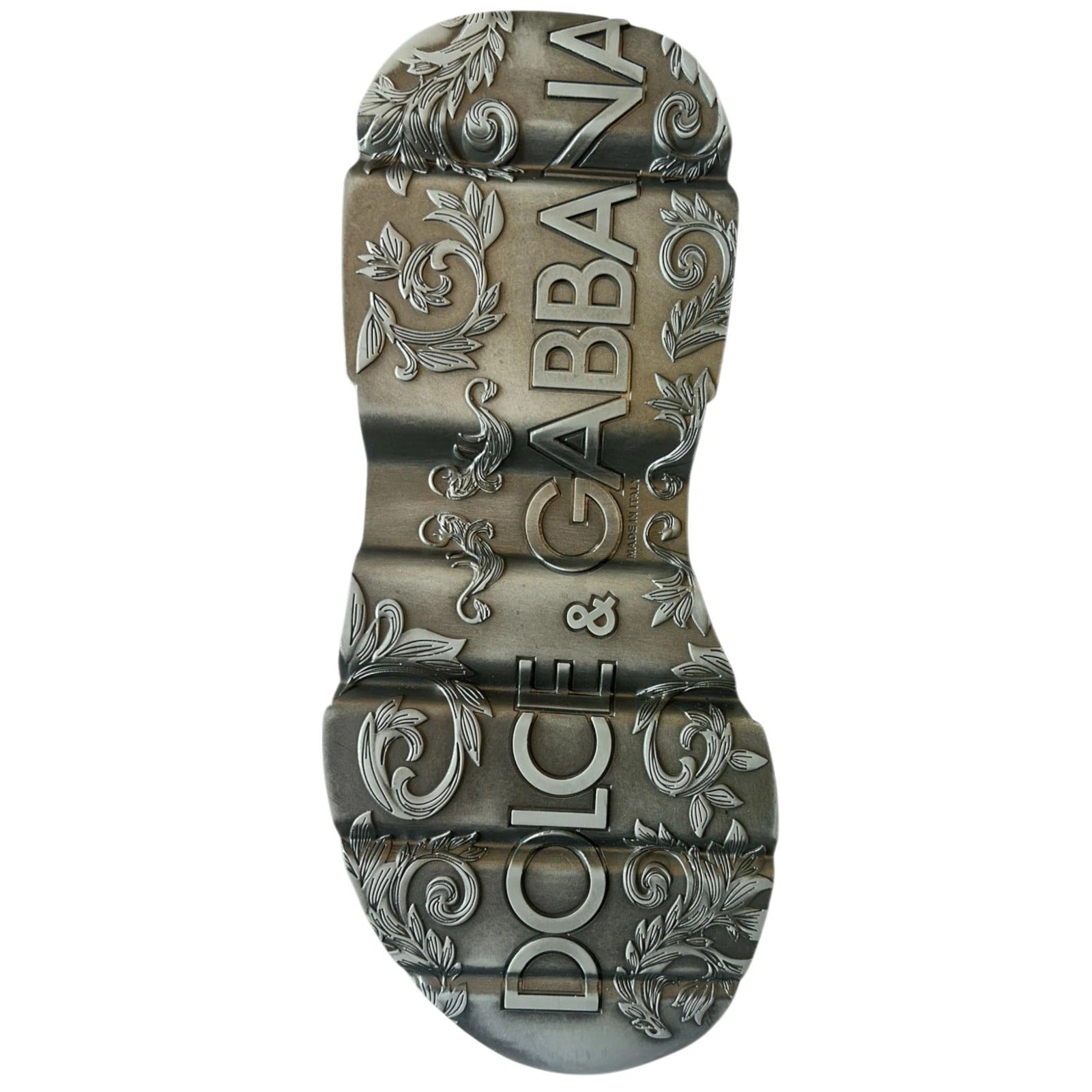 Dolce & Gabbana White Silver DAYMASTER Leather Sneakers Men's Shoes (Pre-Owned)