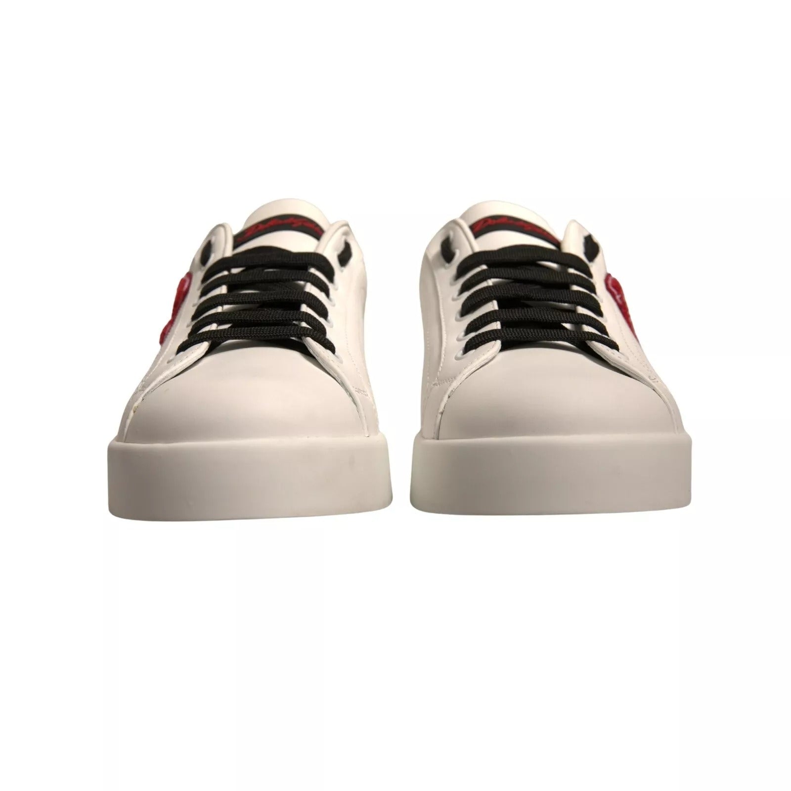 Dolce & Gabbana White Leather DG Logo Low Top Sneaker Men's Shoes (Pre-Owned)