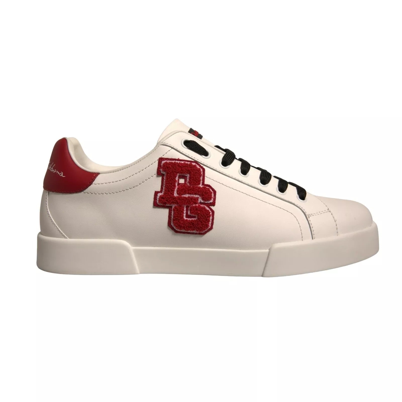 Dolce & Gabbana White Leather DG Logo Low Top Sneaker Men's Shoes (Pre-Owned)