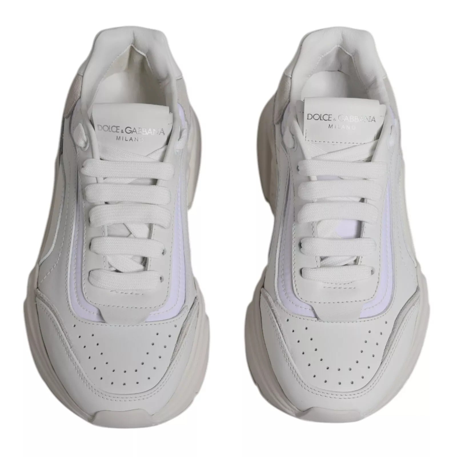 Dolce & Gabbana White Daymaster Low Top Mens Sneakers Men's Shoes (Pre-Owned)