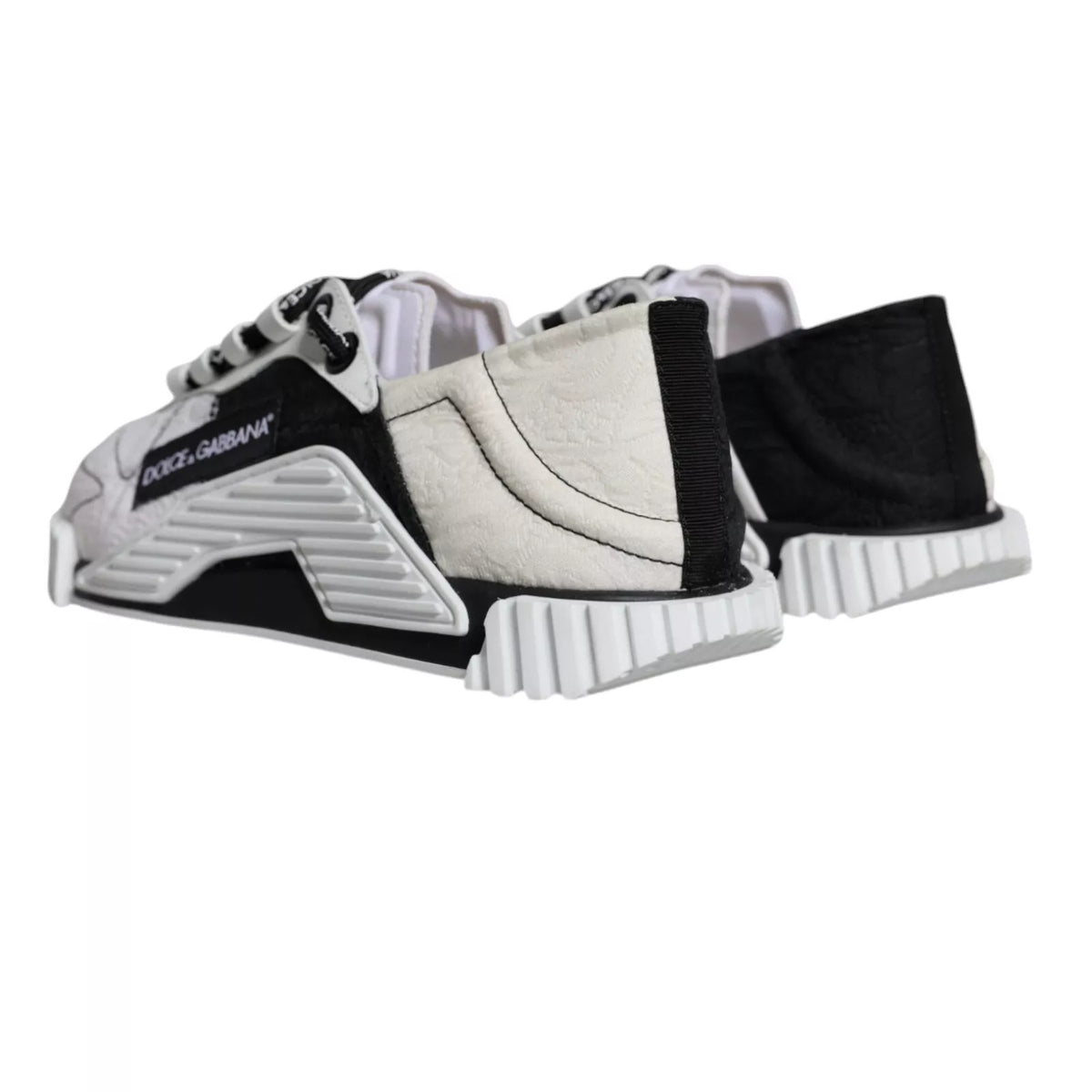 Dolce & Gabbana White Black Low Top NS1 Sneakers Women's Shoes (Pre-Owned)