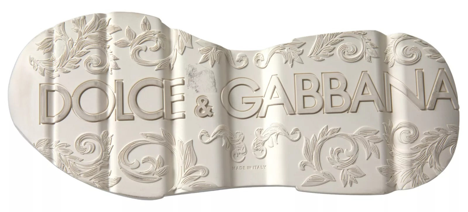Dolce & Gabbana Sneakers White Beige Leather Sport DAYMASTER Women's Shoes