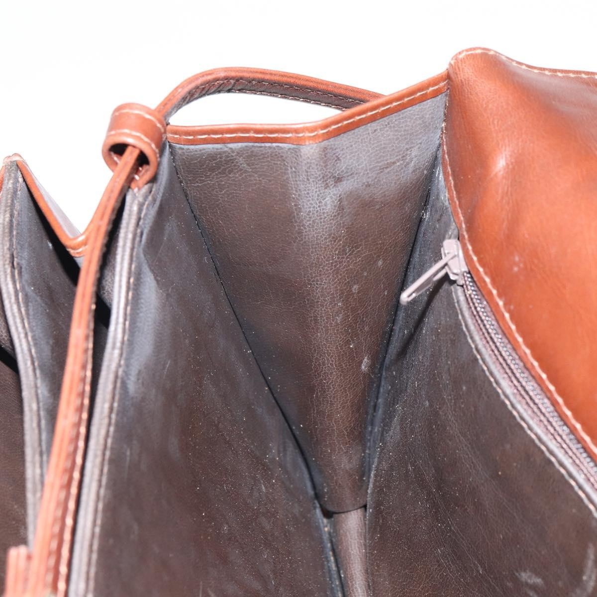 Valentino Garavani Vintage Leather Brown Leather Shoulder Bag Bag (Pre-Owned)