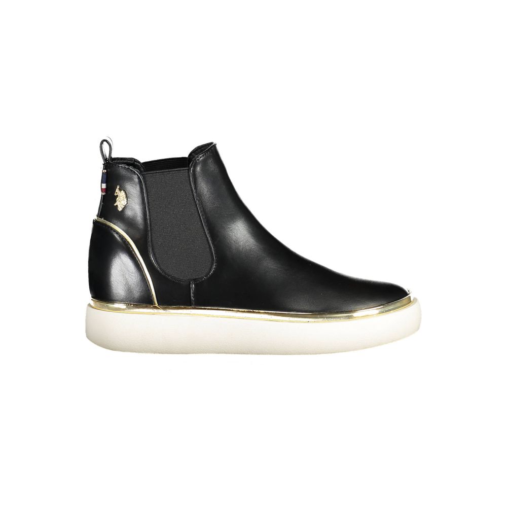U.S. POLO ASSN. Black Polyester Women Women's Boot