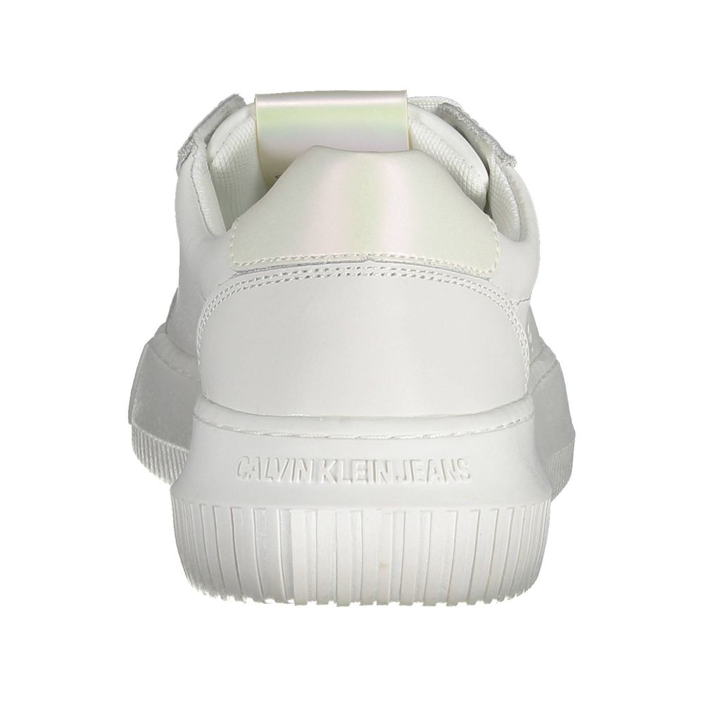 Calvin Klein Bianco Leather Women Women's Sneaker