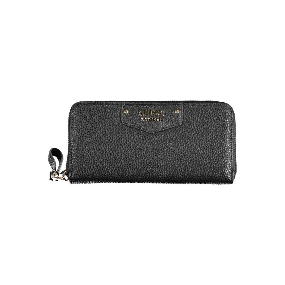 Guess Jeans Black Polyurethane Women Women's Wallet