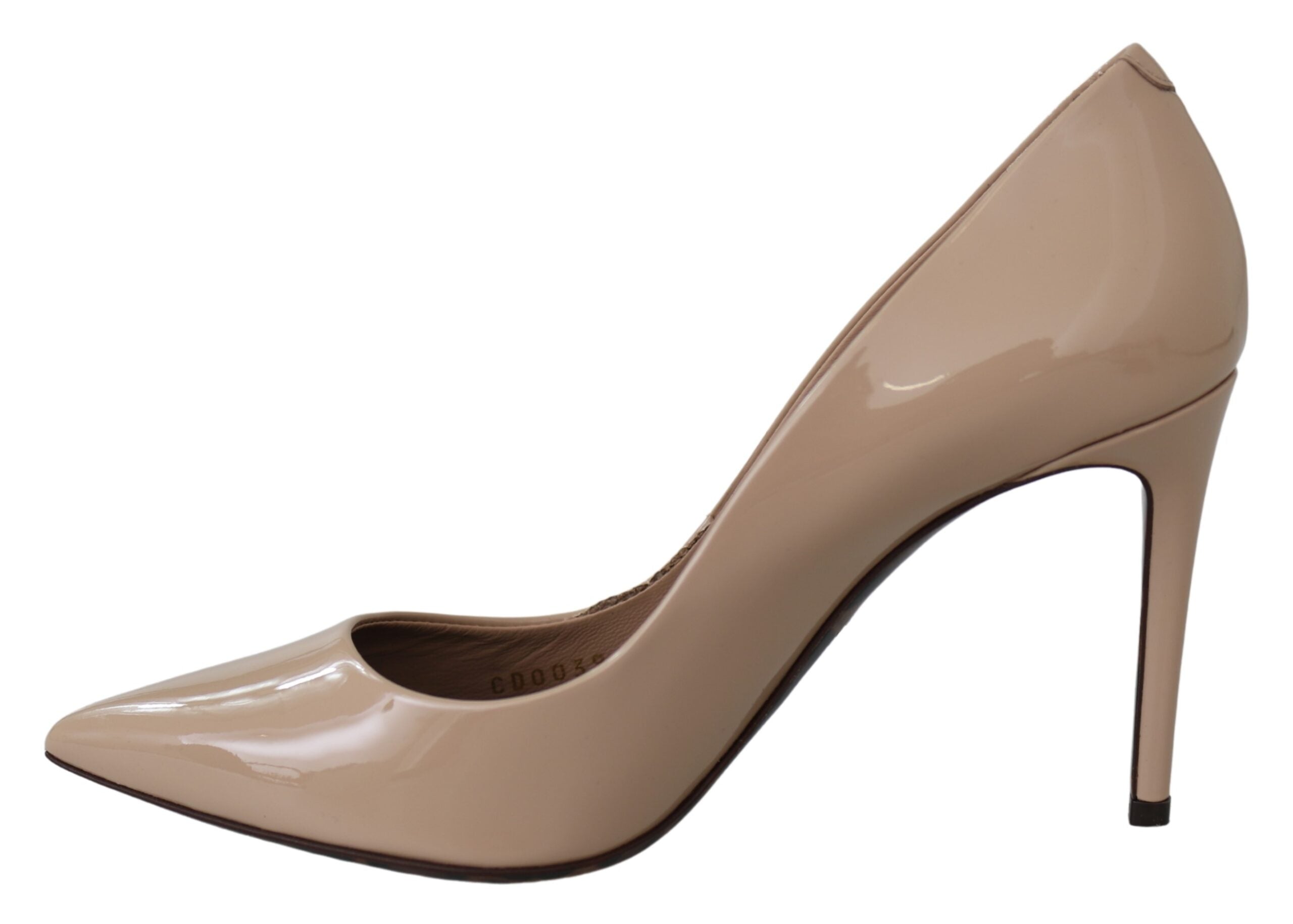 Dolce & Gabbana Beige Patent Leather Stiletto Heel Women's Pumps (Pre-Owned)