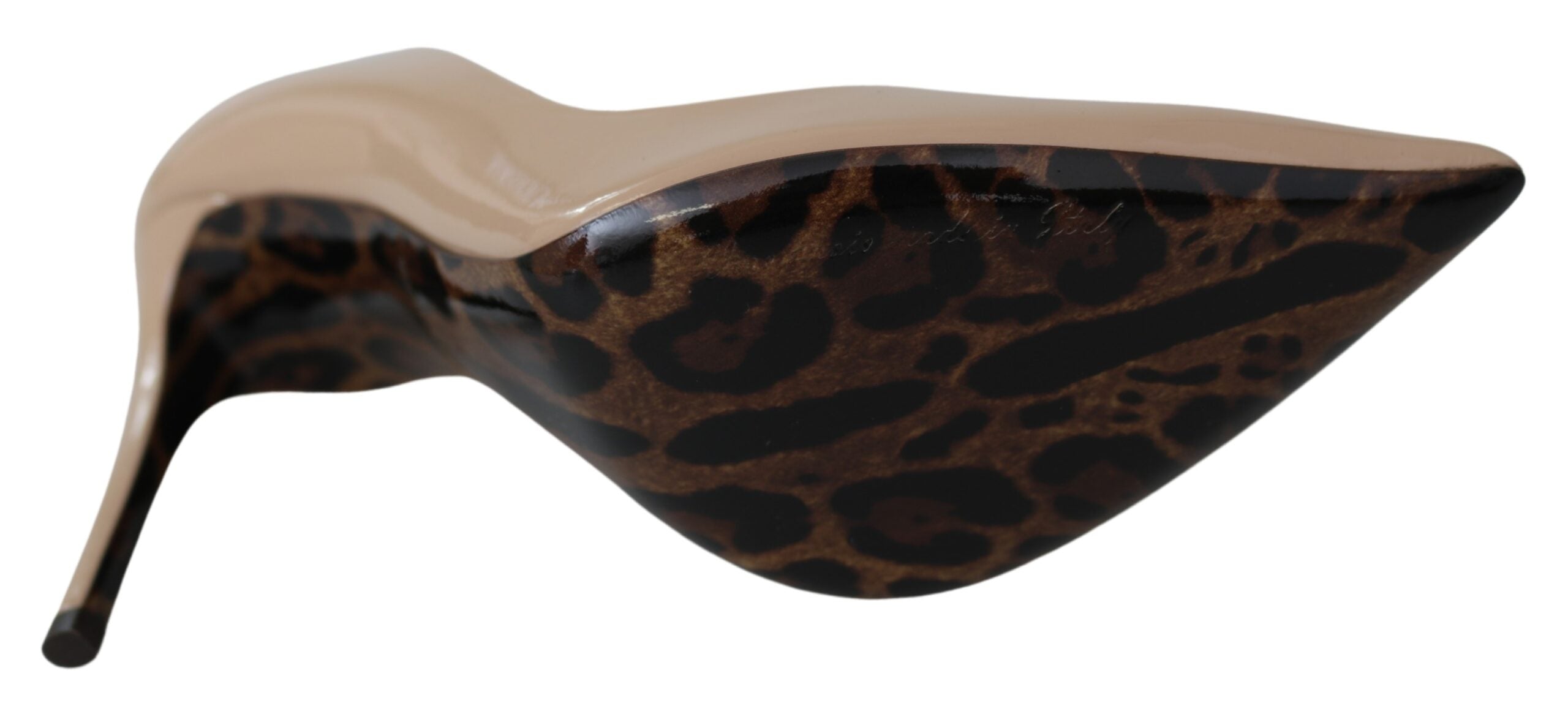 Dolce & Gabbana Beige Patent Leather Stiletto Heel Women's Pumps (Pre-Owned)