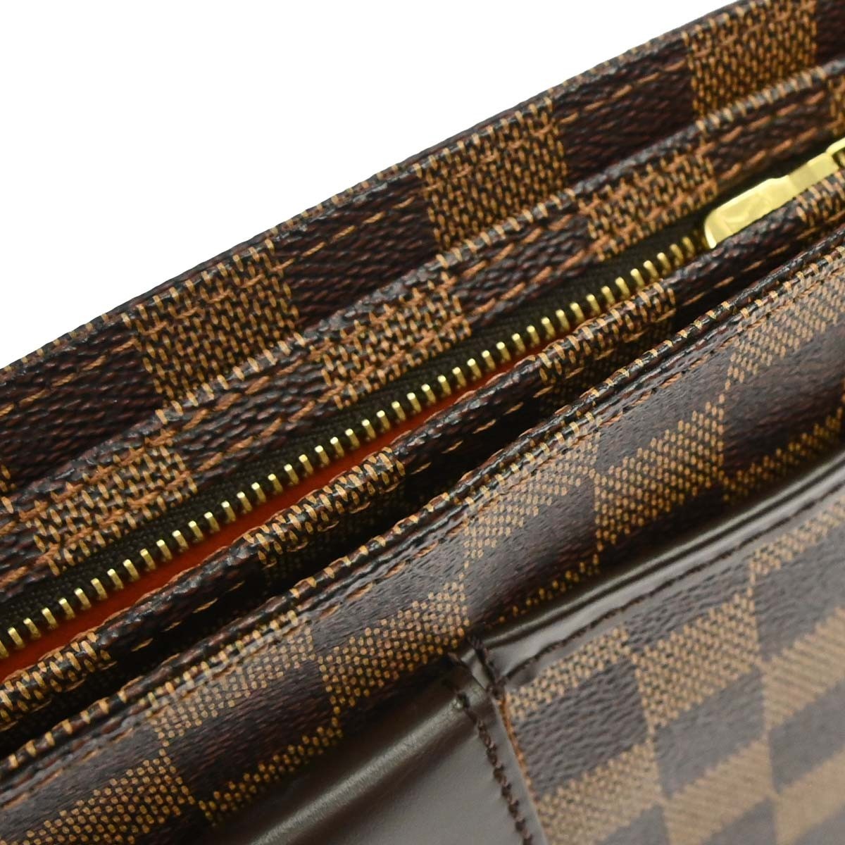 Louis Vuitton Aubagne Damier Ebene Brown Canvas Handbag (Pre-Owned)
