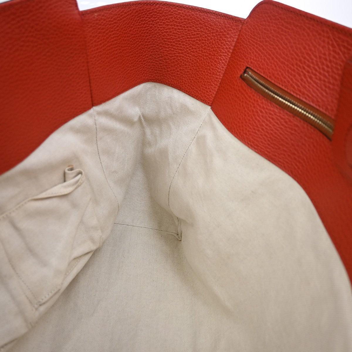 Gucci Swing Tote Leather Red Leather Tote Bag Bag (Pre-Owned)