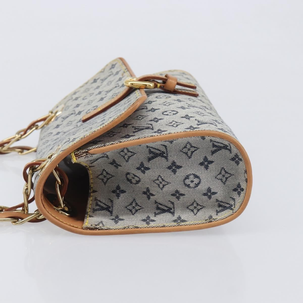 Louis Vuitton Camille Mini Lin Blue Canvas Handbag (Pre-Owned)