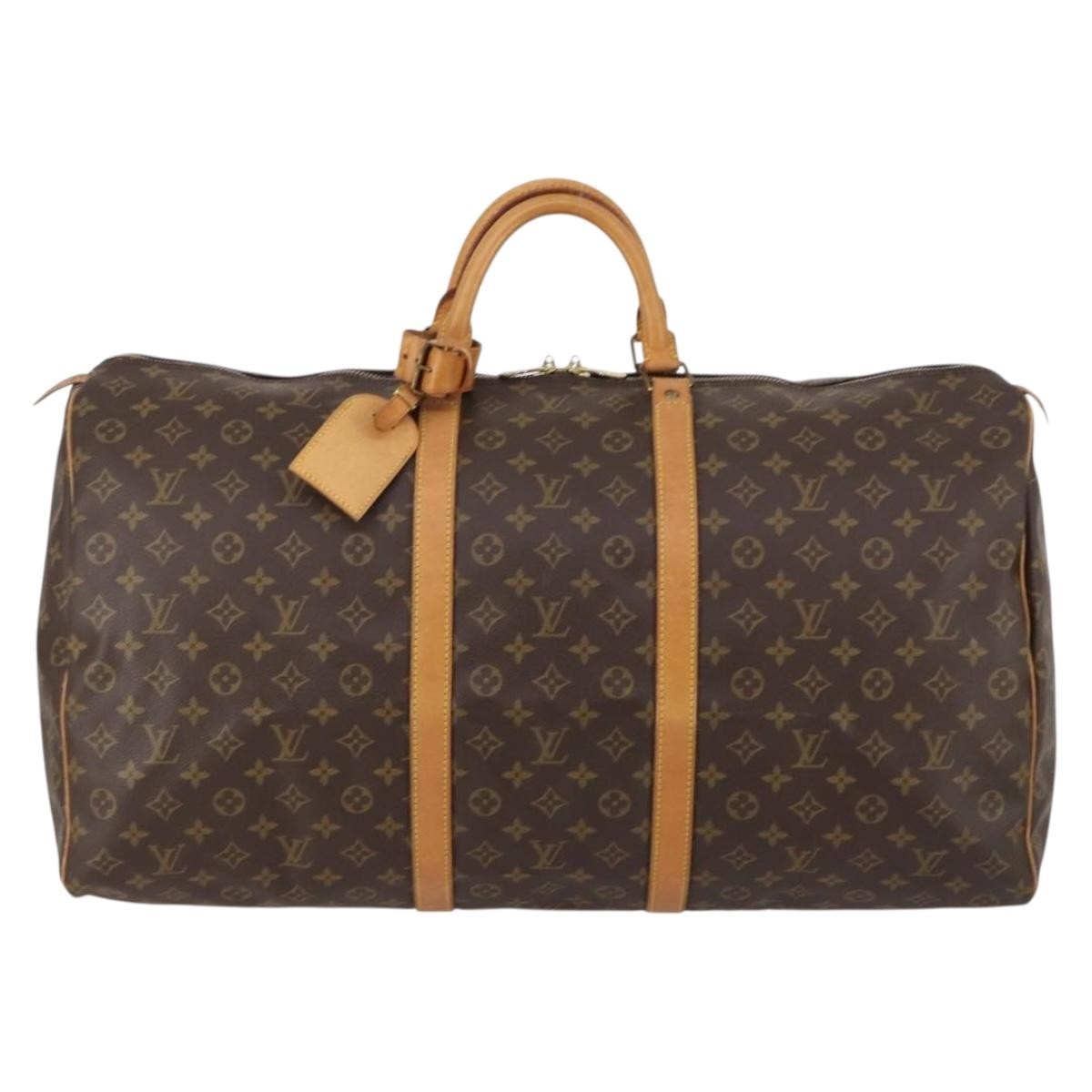 Louis Vuitton Keepall Monogram Canvas Brown Canvas Travel Bag Bag (Pre-Owned)