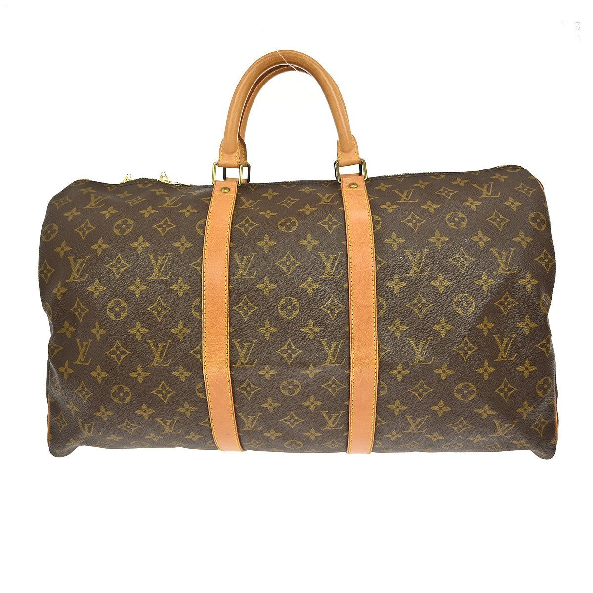 Louis Vuitton Keepall Monogram Canvas Brown Canvas Travel Bag Bag (Pre-Owned)