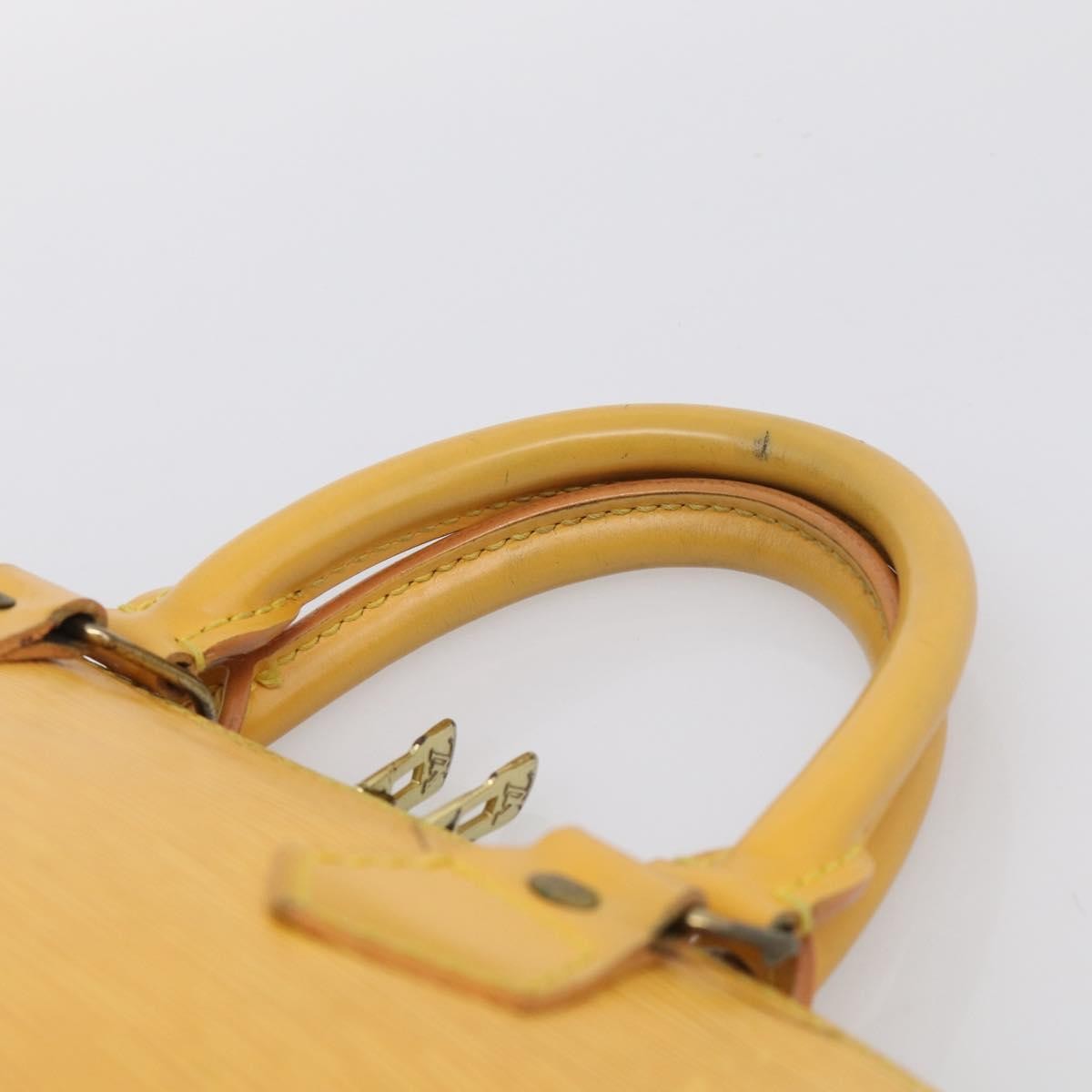 Louis Vuitton Vintage Alma Epi Leather Yellow Leather Handbag (Pre-Owned)
