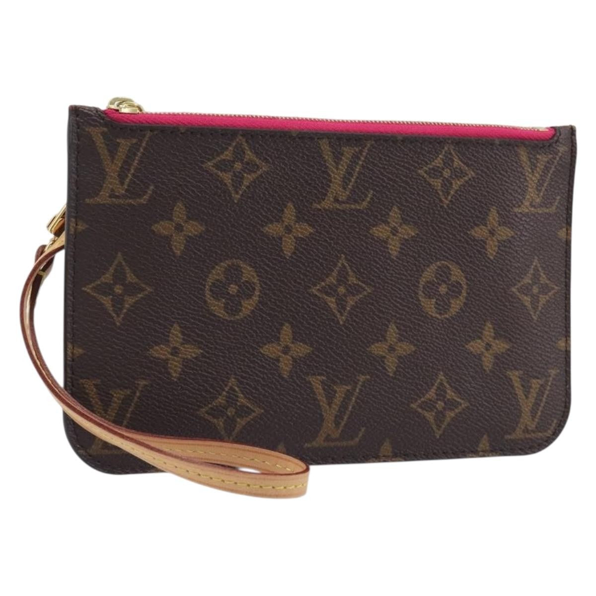 Louis Vuitton Neverfull Pochette Monogram Canvas Brown Canvas Clutche & Pouche Bag (Pre-Owned)