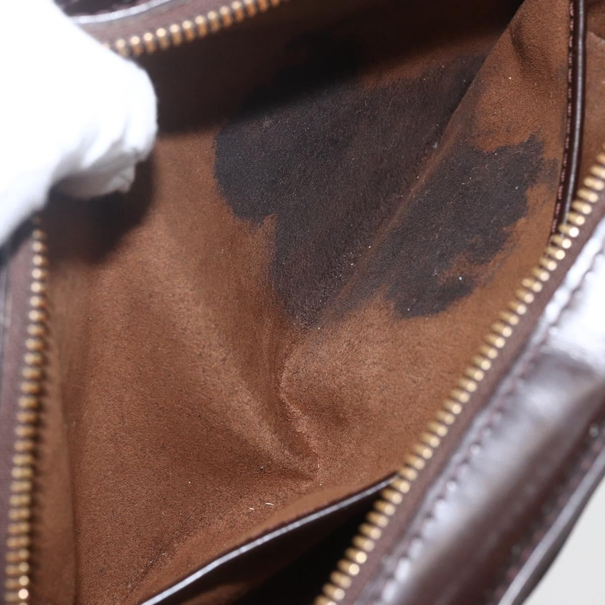 Louis Vuitton Pochette Saint Louis Damier Ebene Brown Canvas Clutche & Pouche Bag (Pre-Owned)