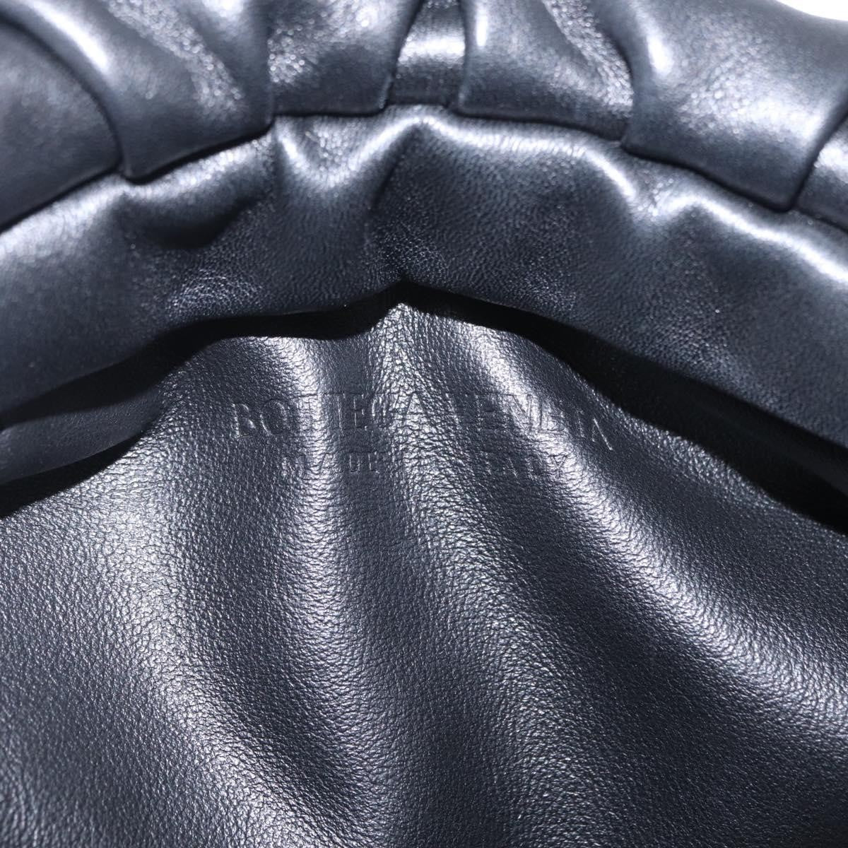 Bottega Veneta The Chain Pouch Leather Black Leather Clutche & Pouche Bag (Pre-Owned)