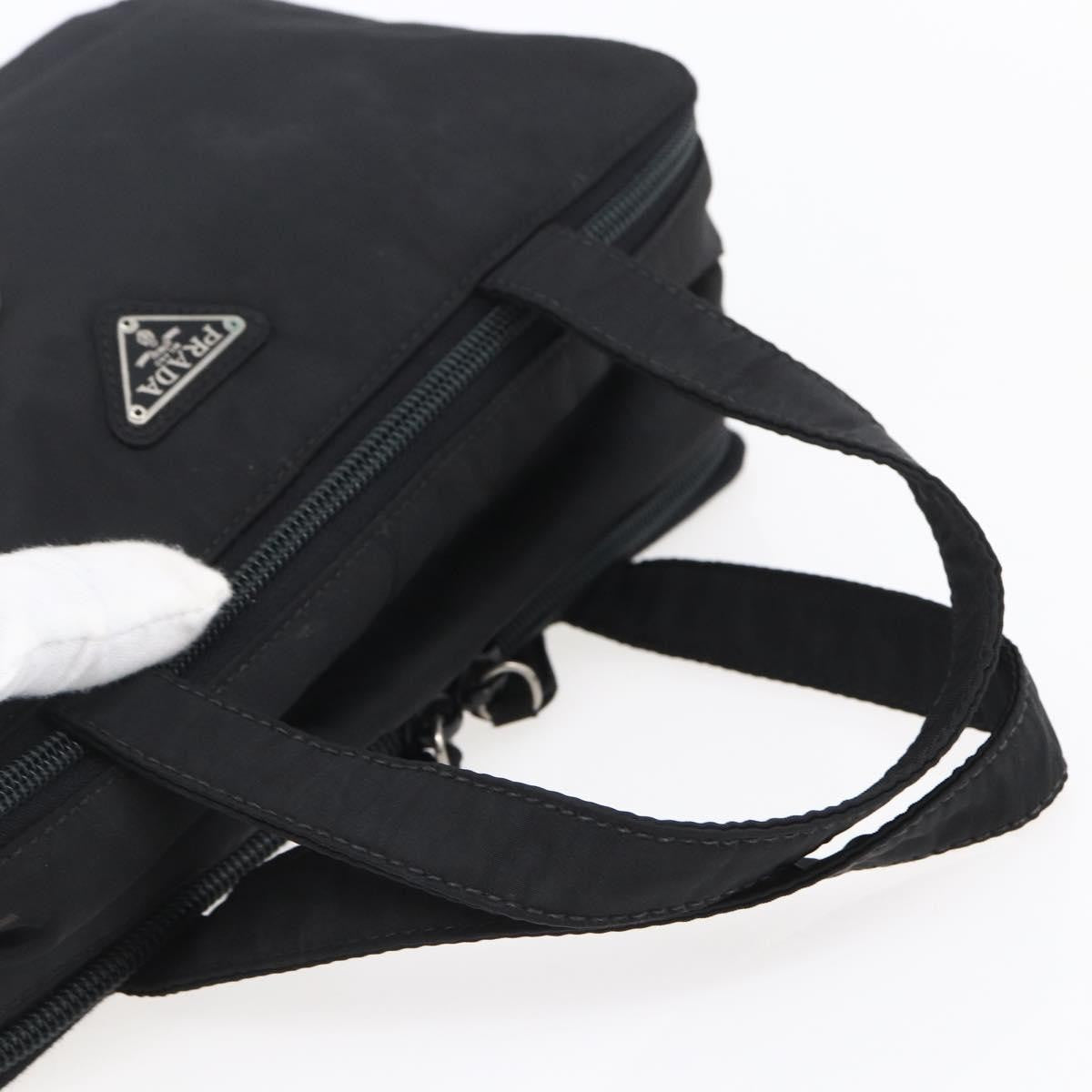 Prada Vintage Tessuto Black Nylon Handbag (Pre-Owned)