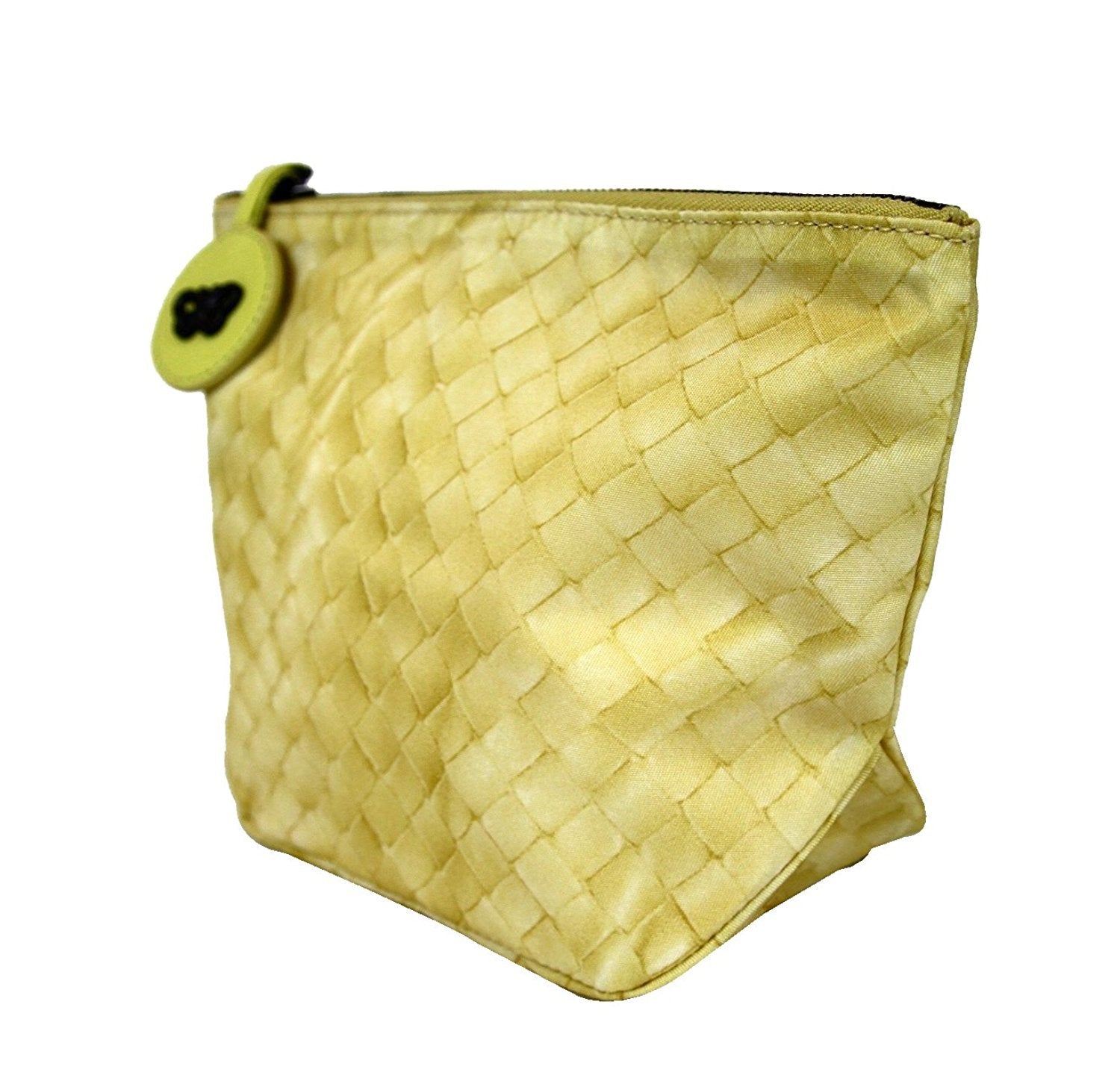 Bottega Veneta Women's Yellow Nylon Intrecciolusion Cosmetic Bag 301183 9441