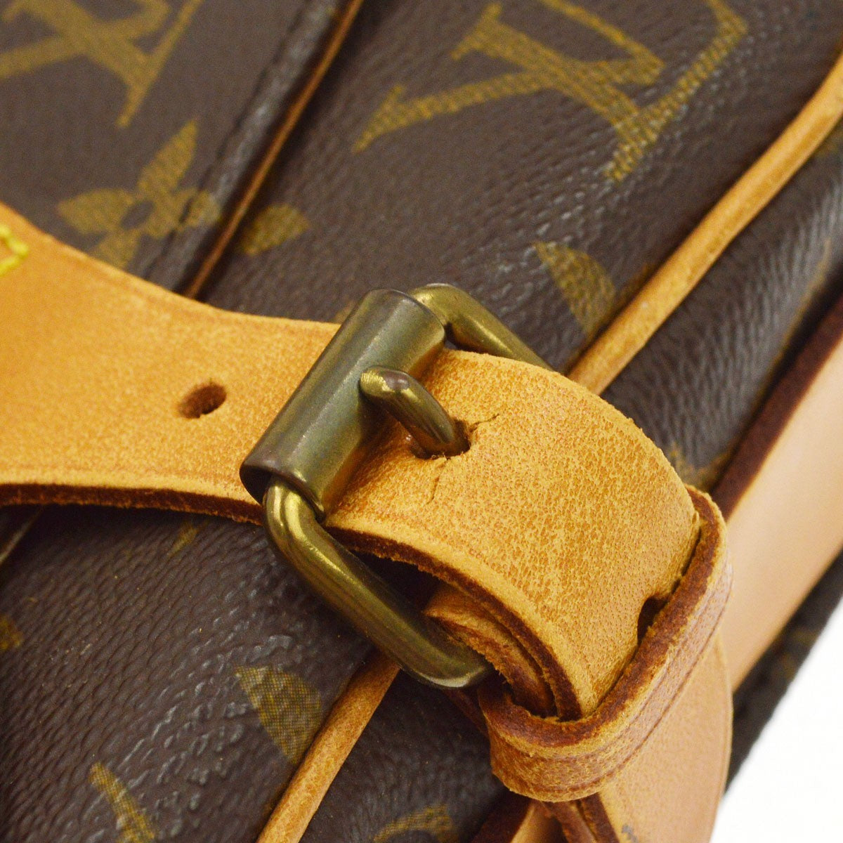 Louis Vuitton Cartouchiere Monogram Canvas Brown Canvas Handbag (Pre-Owned)