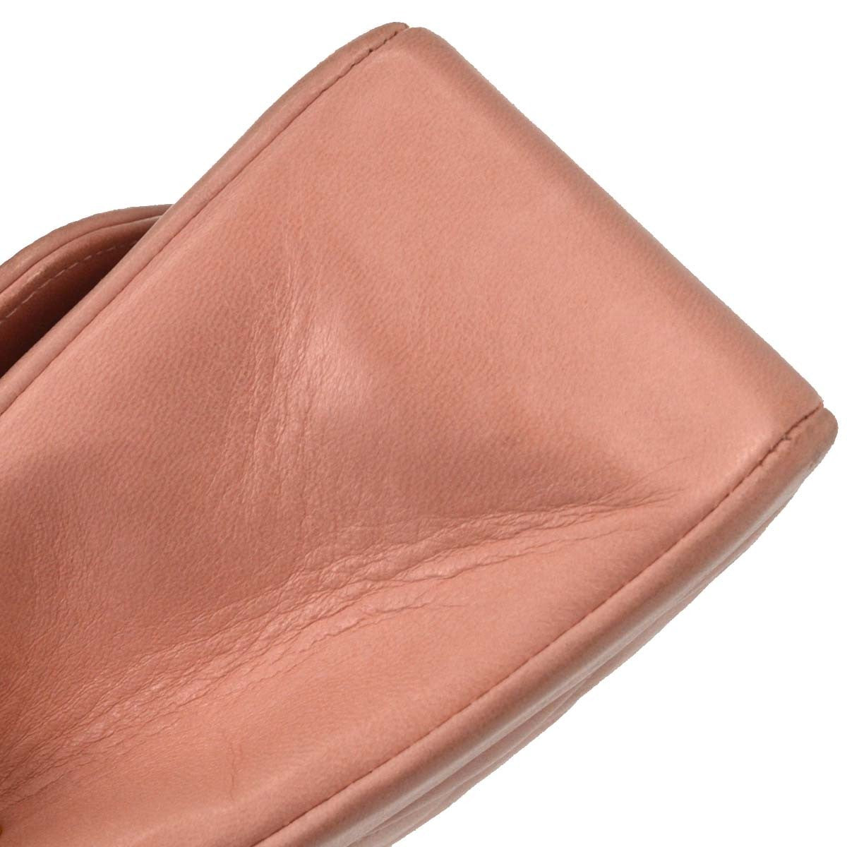 Chanel Vintage Diana Flap Quilted Lambskin Pink Leather Shoulder Bag Bag (Pre-Owned)