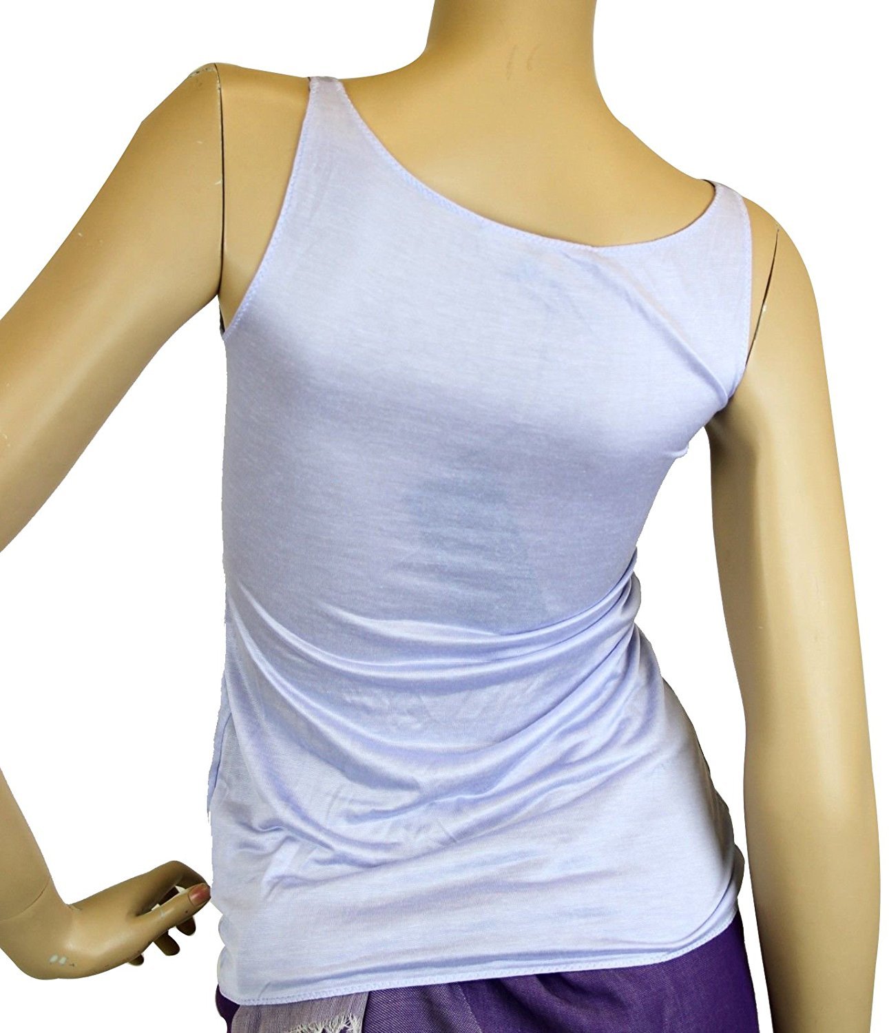 Gucci Women's Lilac Rayon Logo Tank Top