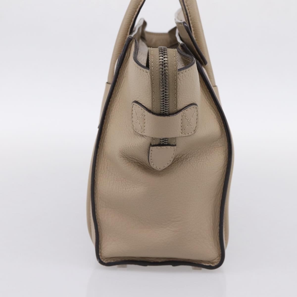 Celine Luggage Grainy Leather Beige Leather Handbag (Pre-Owned)