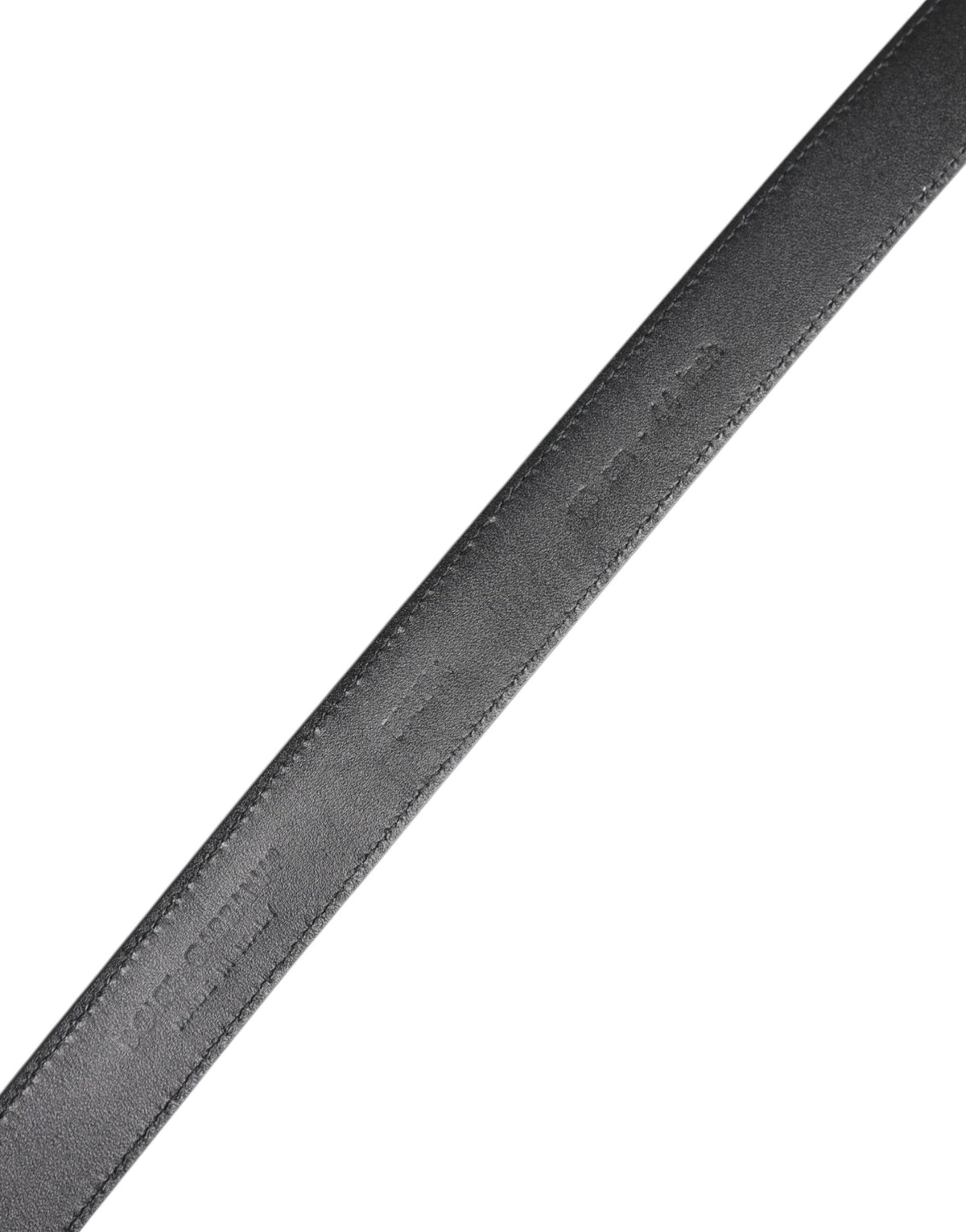 Dolce & Gabbana Black Calf Leather Classic Metal Buckle Men's Belt