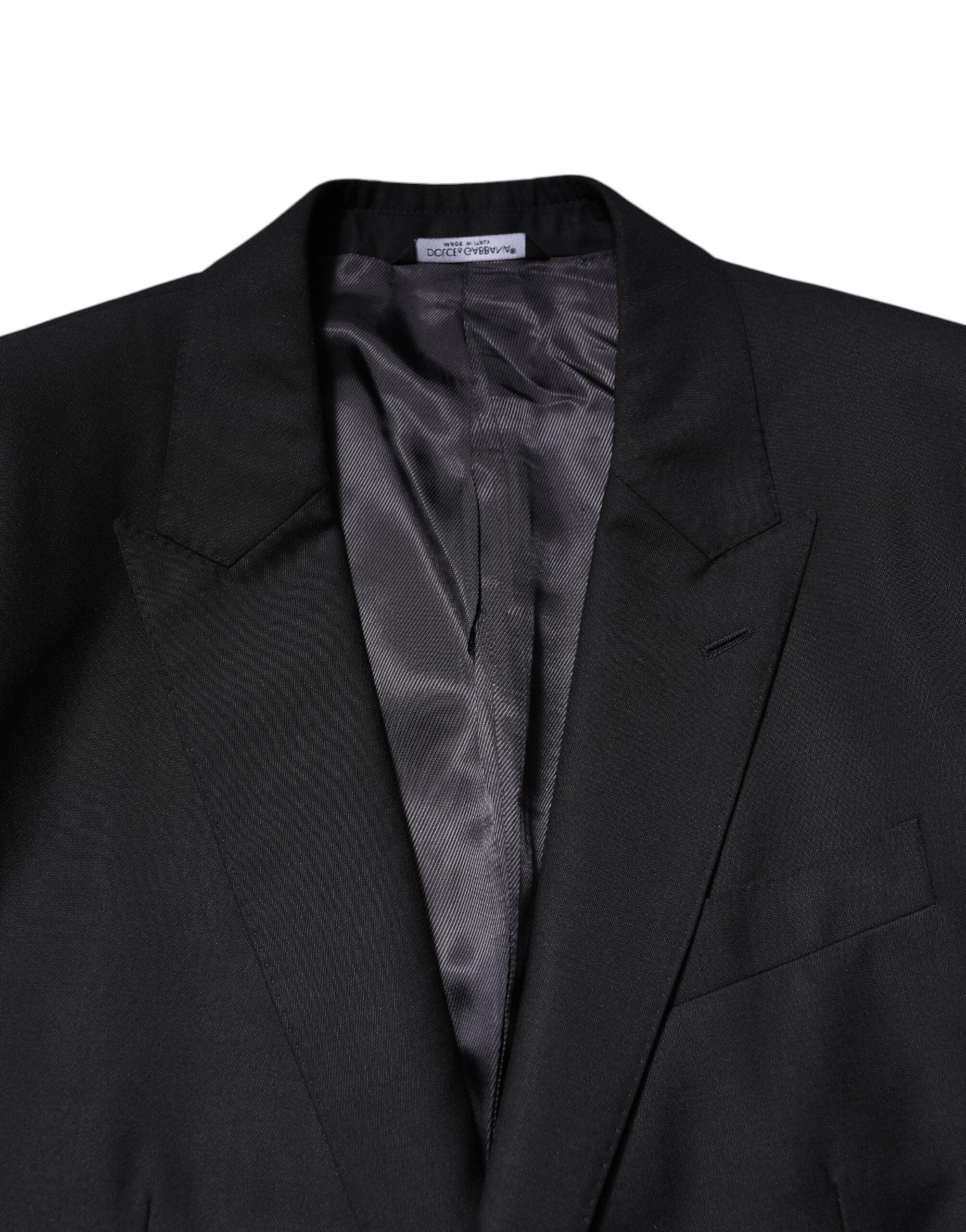 Dolce & Gabbana Dark Blue MARTINI Wool Blazer Coat Men's Jacket