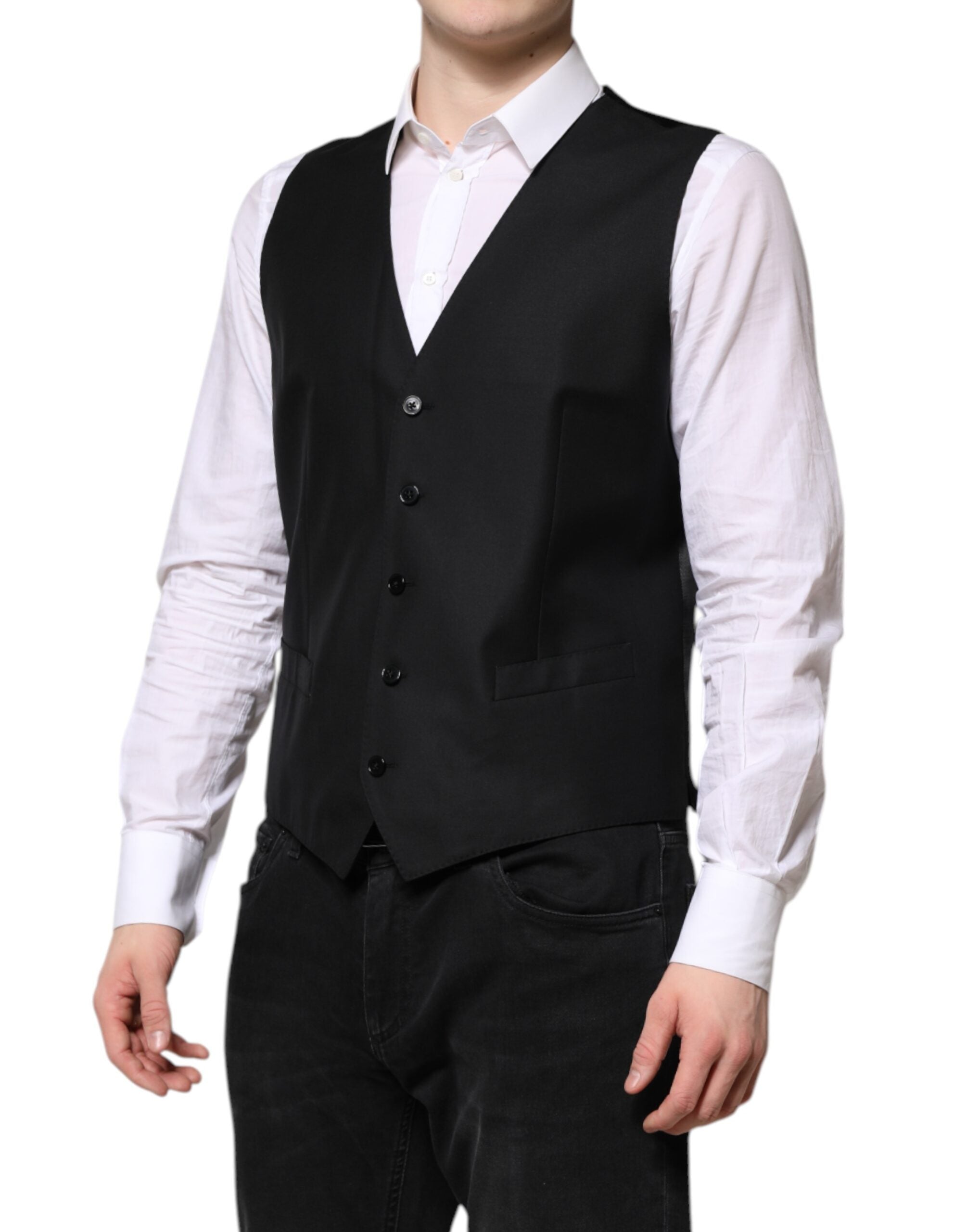 Dolce & Gabbana Black Single Breasted Suit 2 Piece Men's Jacket