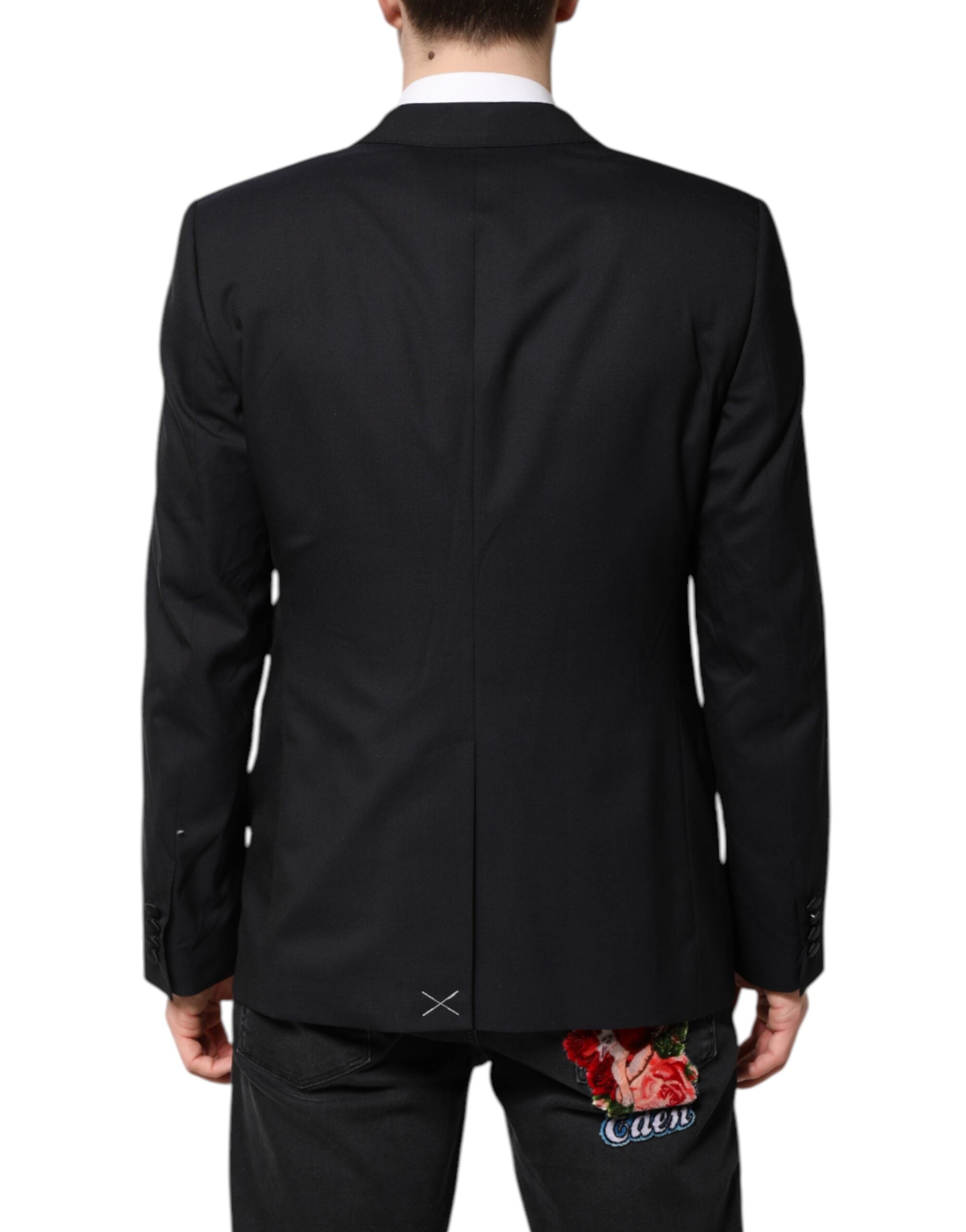 Dolce & Gabbana Dark Blue MARTINI Wool Suit 2 Piece Men's Jacket
