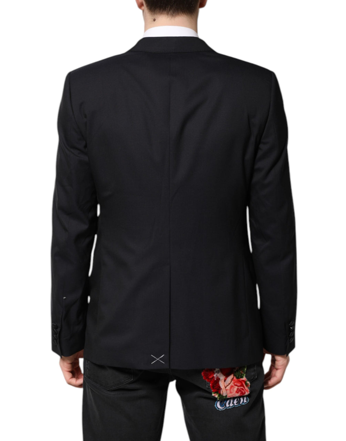 Dolce & Gabbana Dark Blue MARTINI Wool Suit 2 Piece Men's Jacket