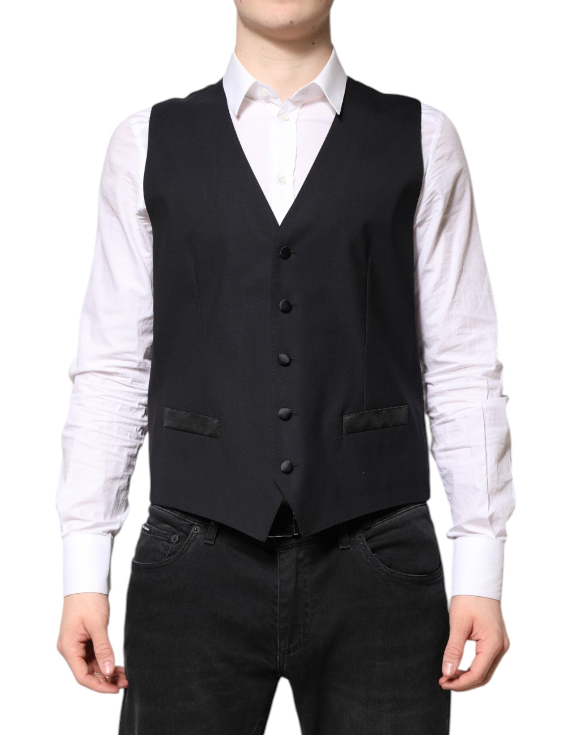 Dolce & Gabbana Dark Blue MARTINI Wool Suit 2 Piece Men's Jacket
