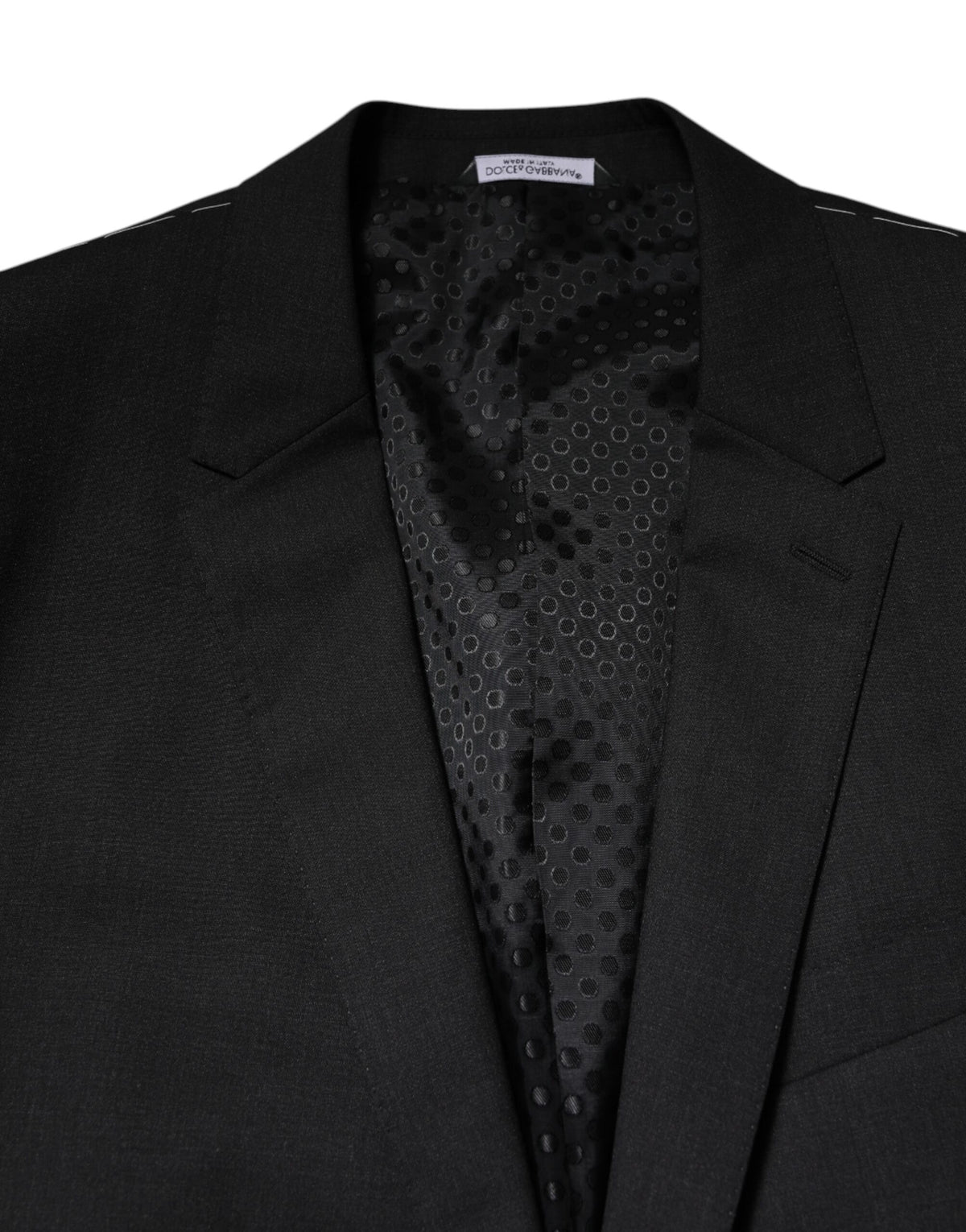 Dolce & Gabbana Dark Gray MARTINI Single Breasted Men's Jacket