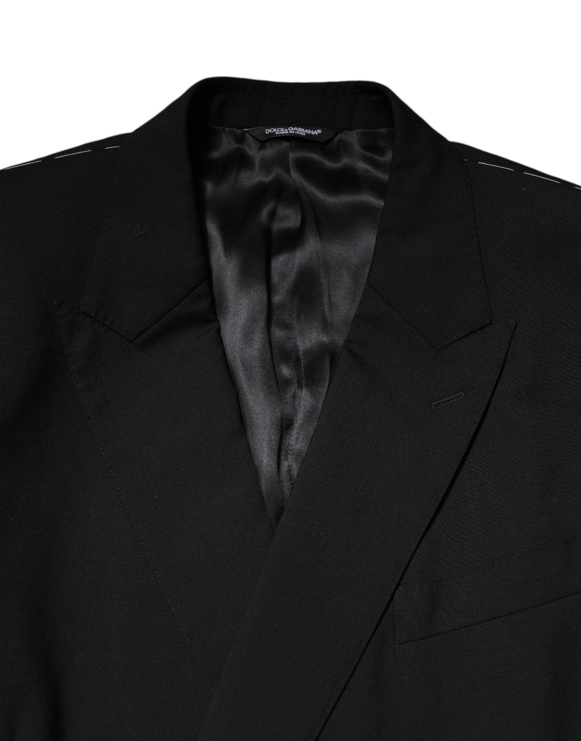 Dolce & Gabbana Black MARTINI Double Breasted Suit Men's Jacket