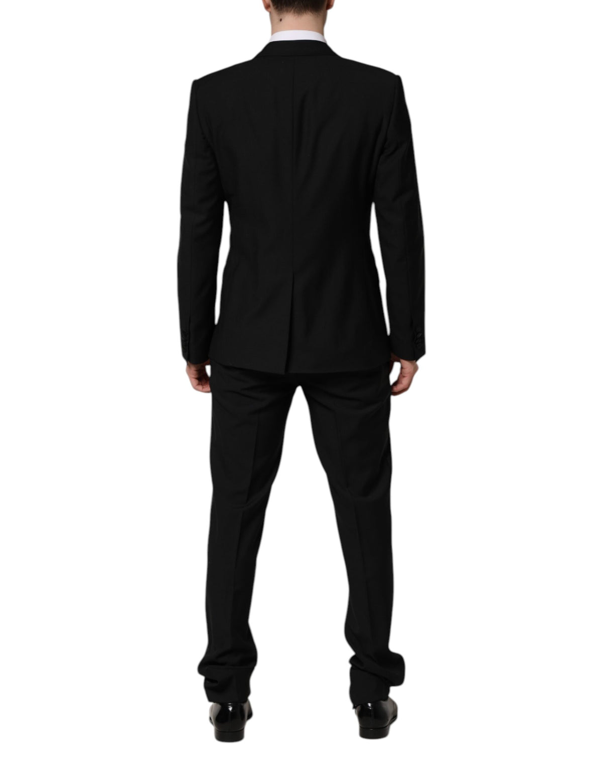 Dolce & Gabbana Black MARTINI Crystal Embellished 3 Pc Men's Suit