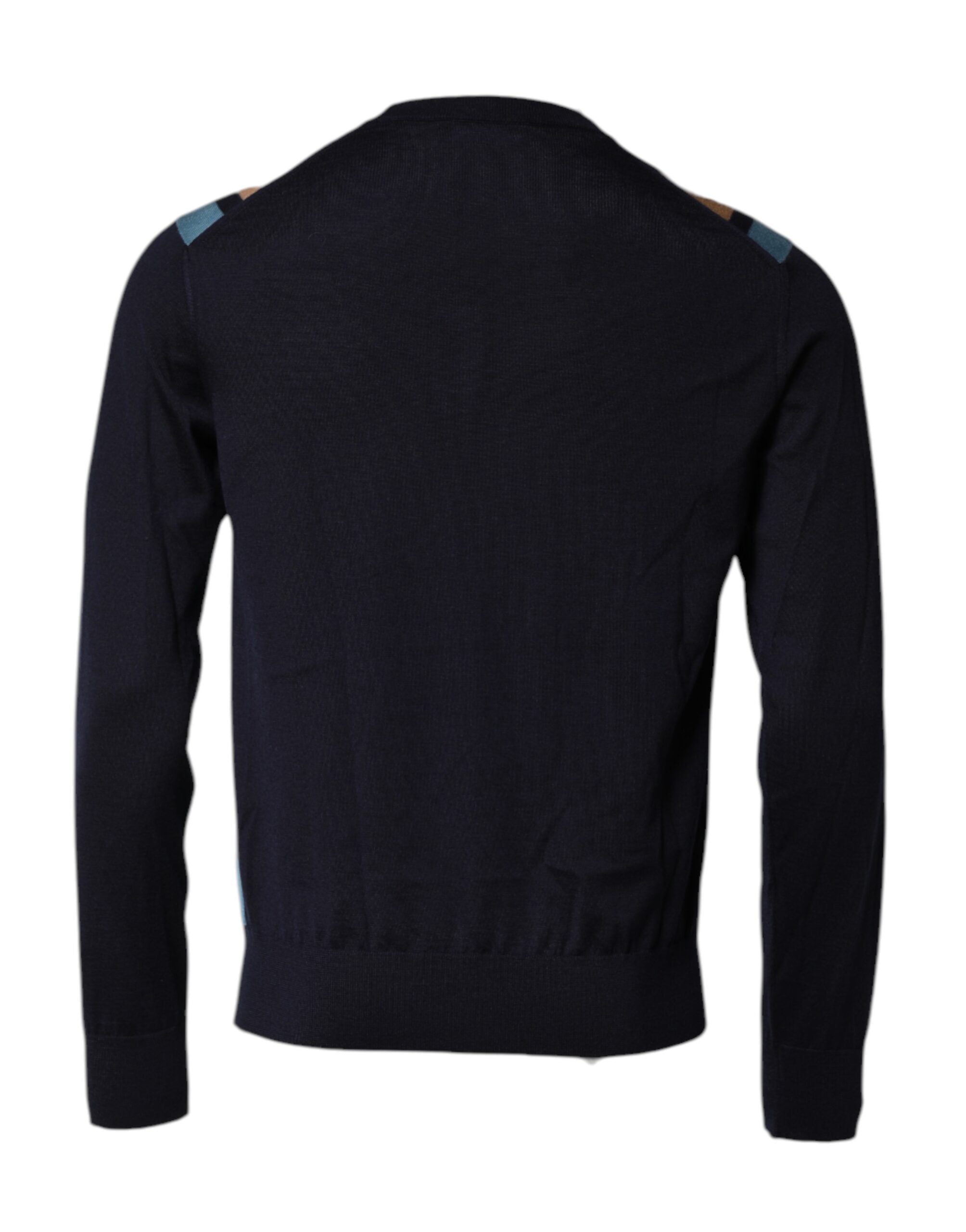 Dolce & Gabbana Multicolor Stripes Crew Neck Pullover Men's Sweater (Pre-Owned)
