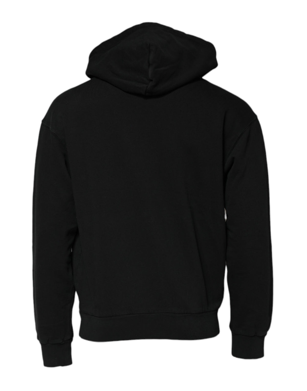 Dolce & Gabbana Black Logo Full Zip Hooded Men Sweatshirt Men's Sweater