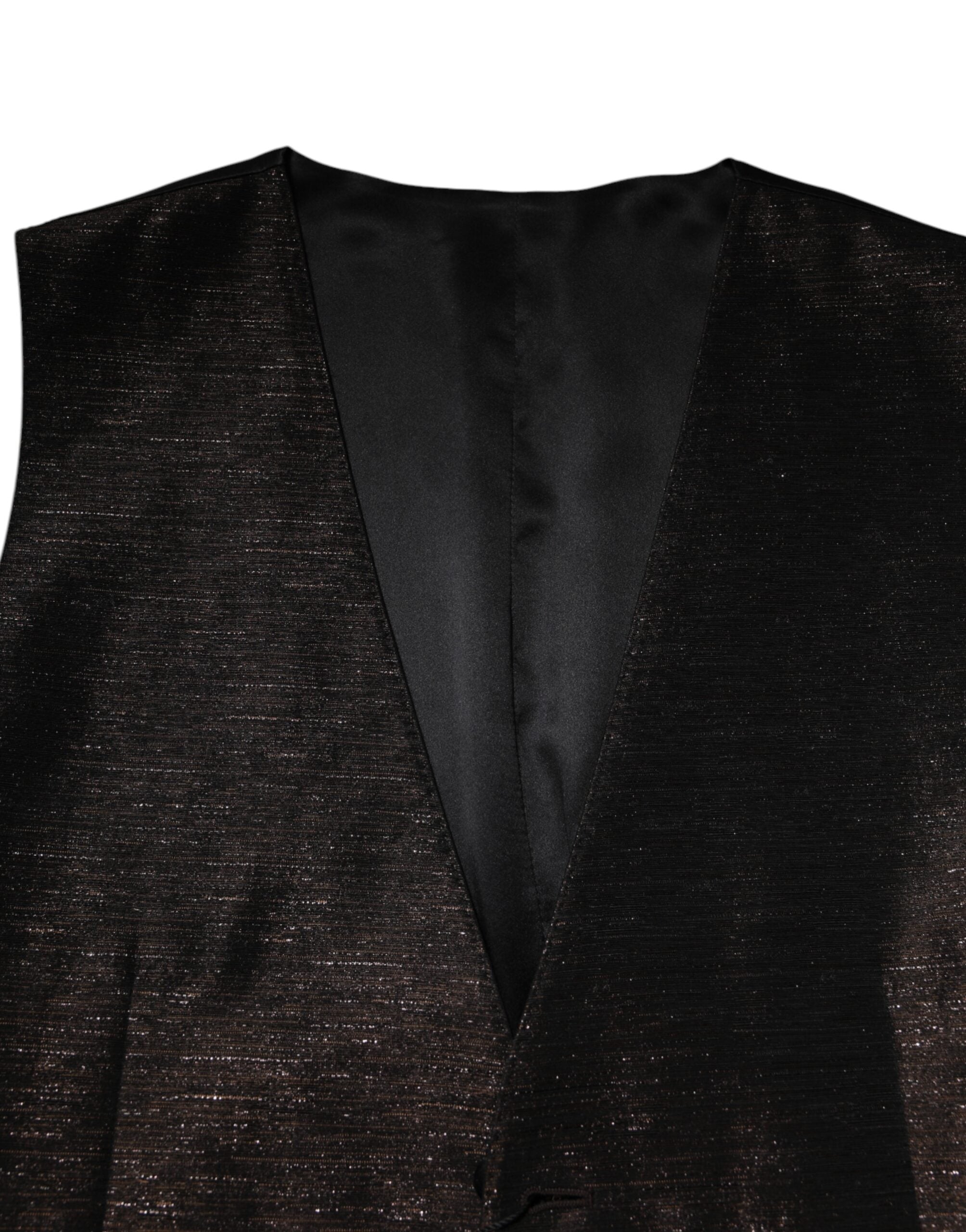 Dolce & Gabbana Dark Brown Dress Formal Men Waistcoat Men's Vest