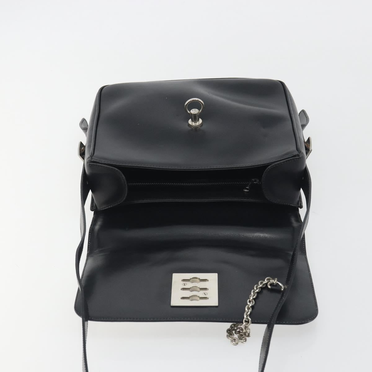 Celine Vintage Leather White Leather Shoulder Bag Bag (Pre-Owned)