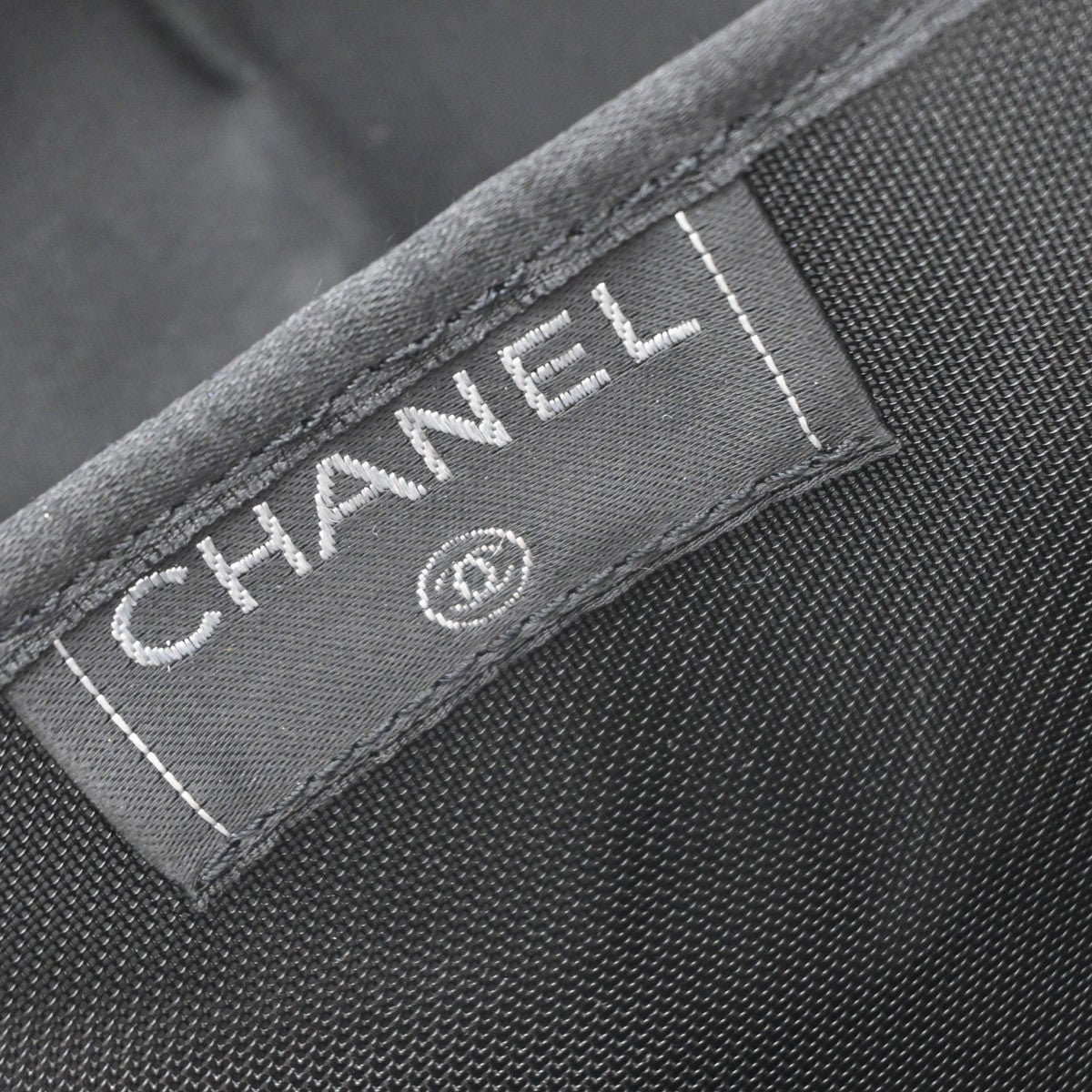 Chanel Millennium 2005 Jersey Black Canvas Handbag (Pre-Owned)
