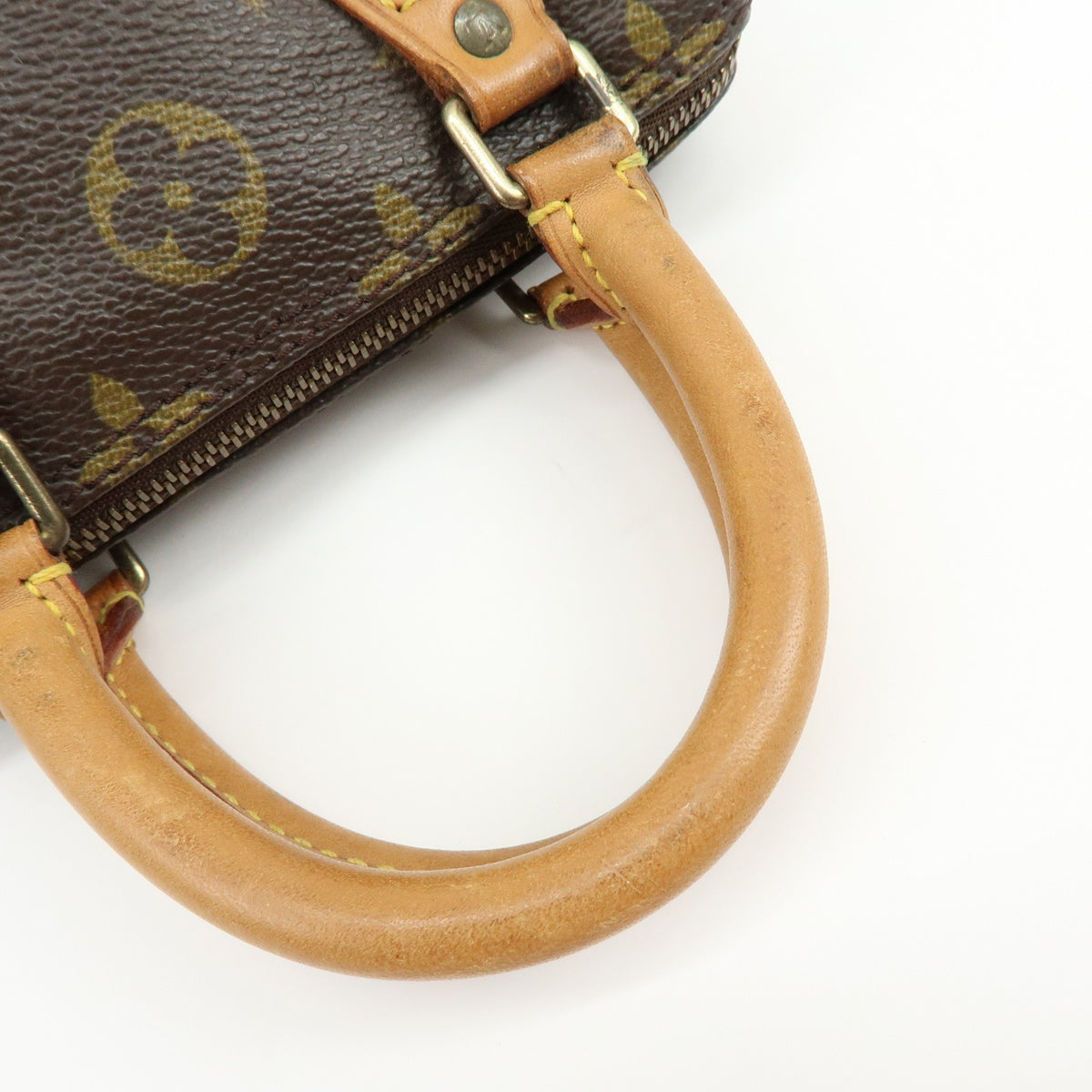 Louis Vuitton Speedy Mini Hl Monogram Canvas Brown Canvas Handbag (Pre-Owned)