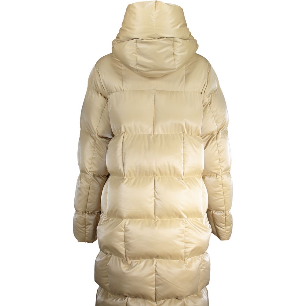 K-WAY Beige Polyester Women's Quilted Women's Jacket