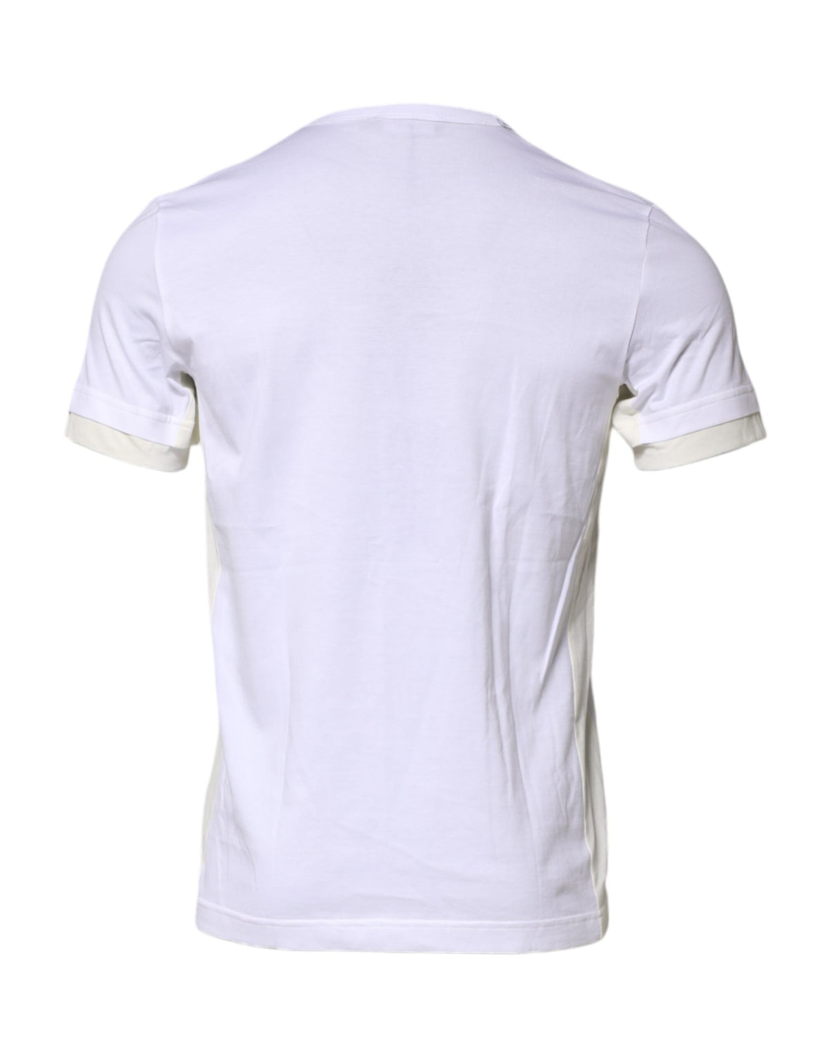 Dolce & Gabbana White Cotton Pocket Short Sleeves Men's T-shirt